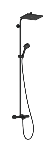 Hansgrohe Activera Q conjunto de ducha a pared con termostato con rociador con efecto lluvia negro 28753670