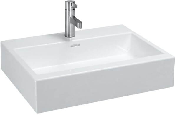 Laufen Living City lavabo 60x46 cm rectangular clásico-sobre encimera blanco brillante H8174340001041