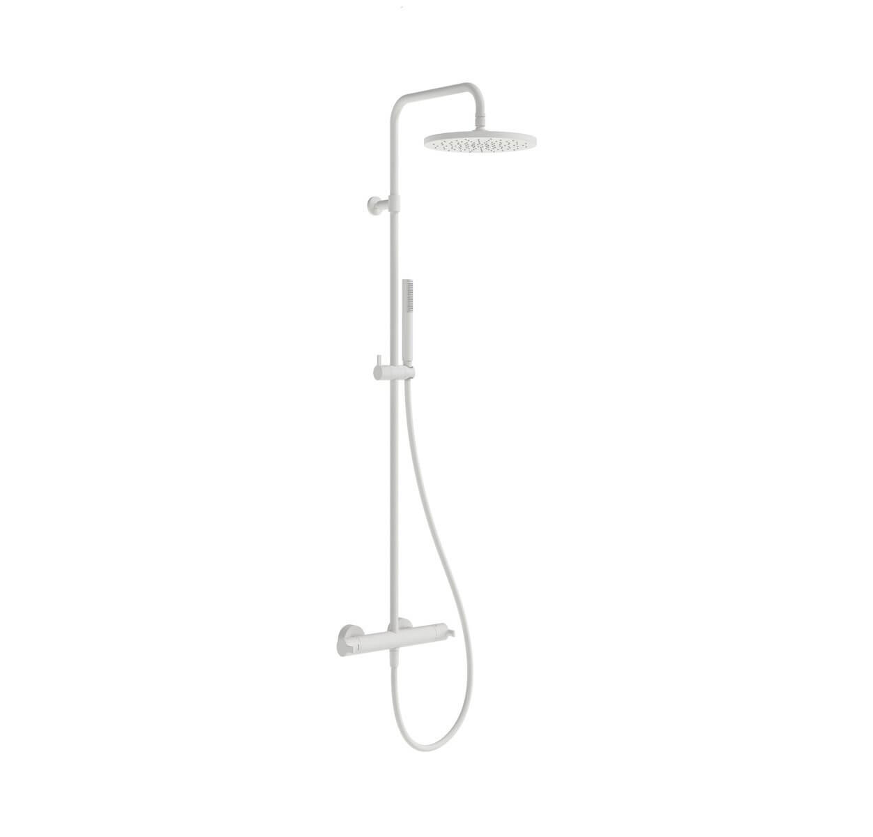 Ravak Termo conjunto de ducha a pared con termostato con rociador con efecto lluvia cromo X070694
