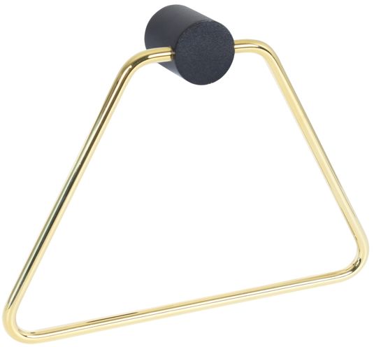 BISK Sintra toallero oro-negro 08308