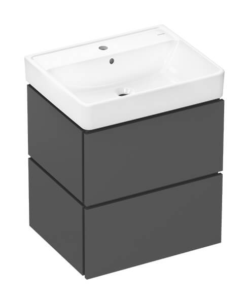 Hansgrohe Xilesa E lavabo con mueble 60 cm gris 54396760