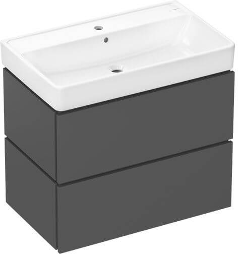 Hansgrohe Xilesa E lavabo con mueble 80 cm gris 54397760