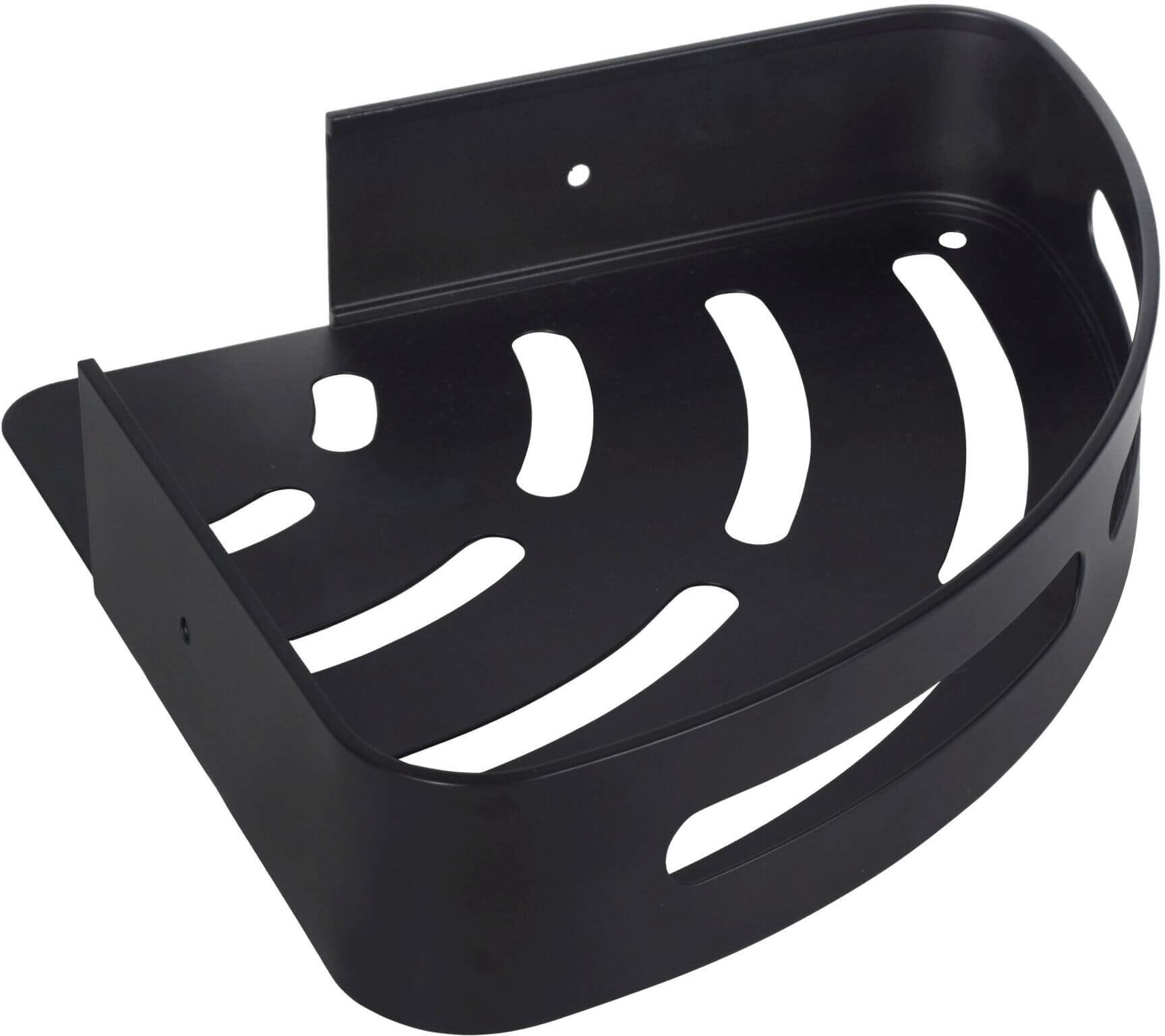BISK Salto estante esquinero 22 cm negro 08714