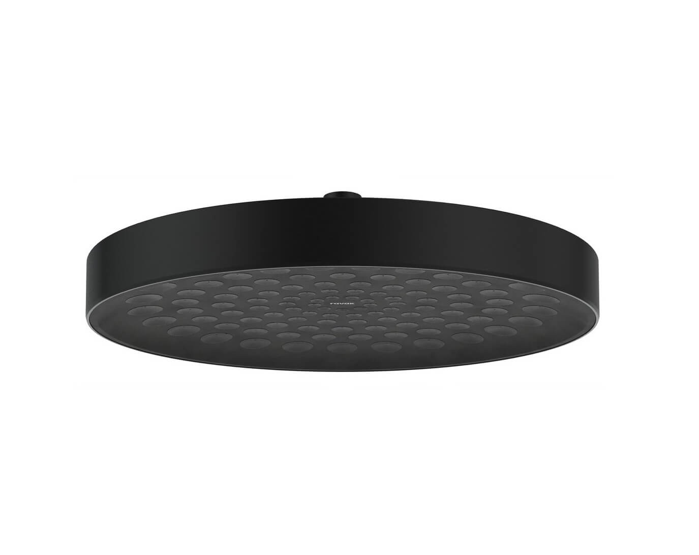 Ravak ducha con efecto lluvia 30x30 cm circular negro X07P1460