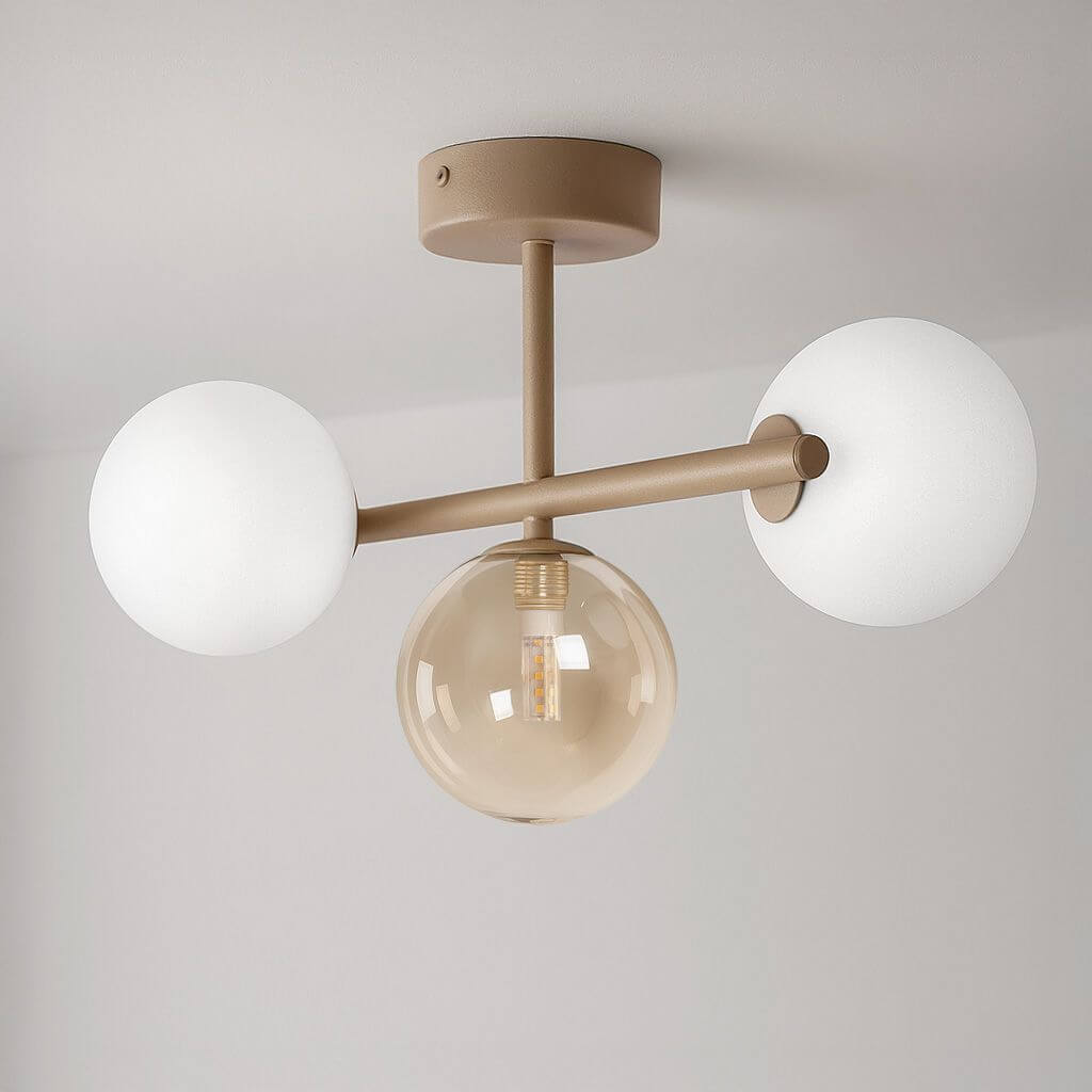 Kaja Lemo lámpara de techo 3x3 W blanco-beige K-5845