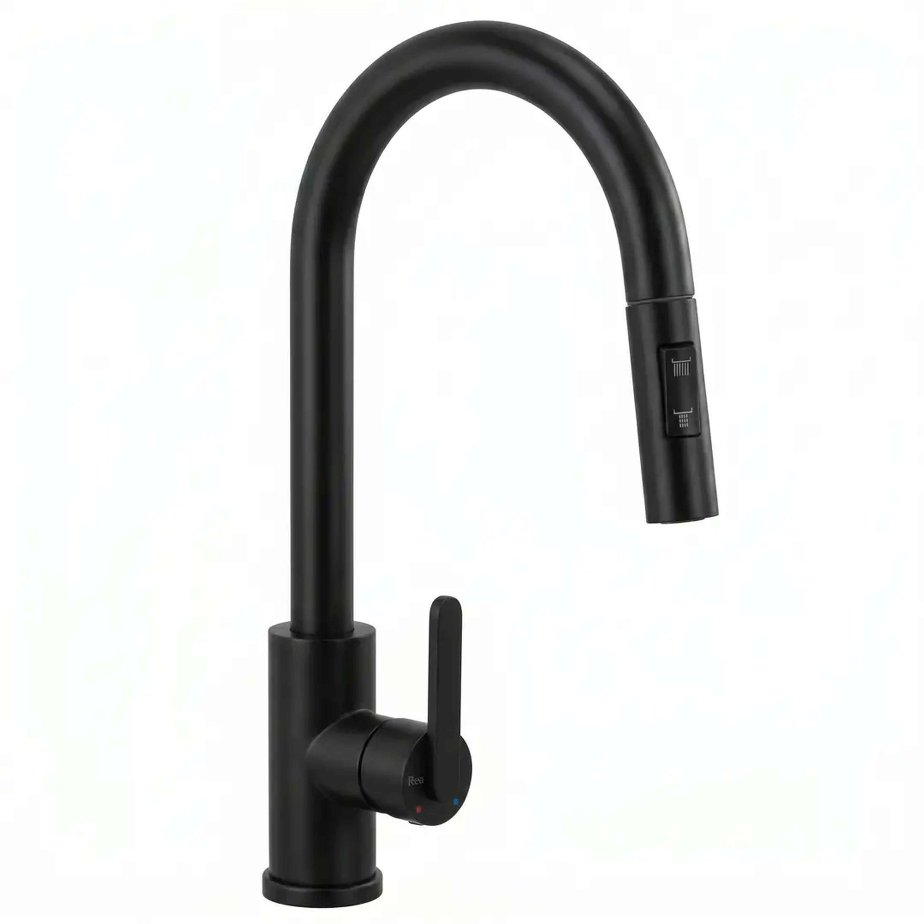 Rea Ontario grifo de cocina de pie negro REA-B7200