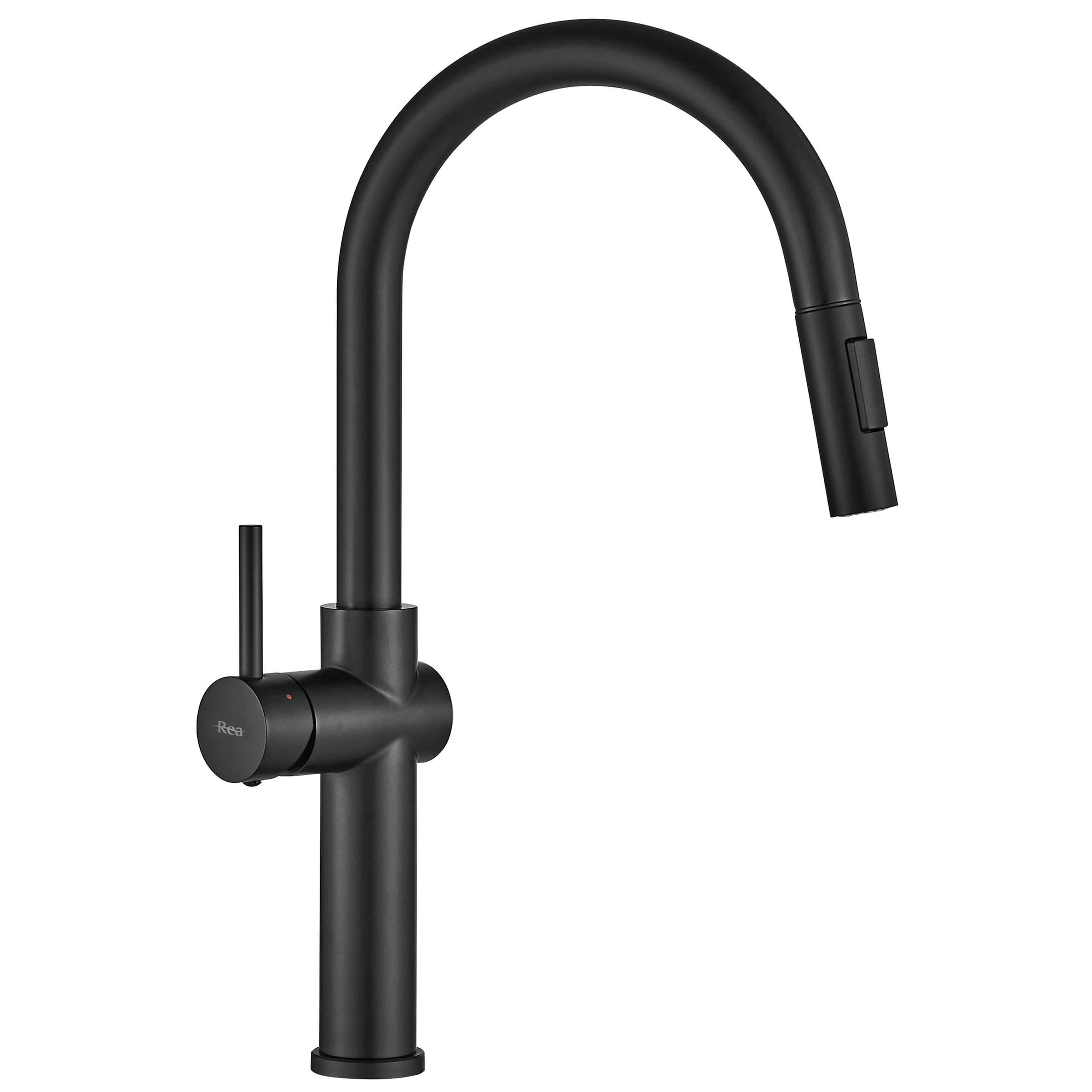 Rea Fresh grifo de cocina de pie negro REA-B7200