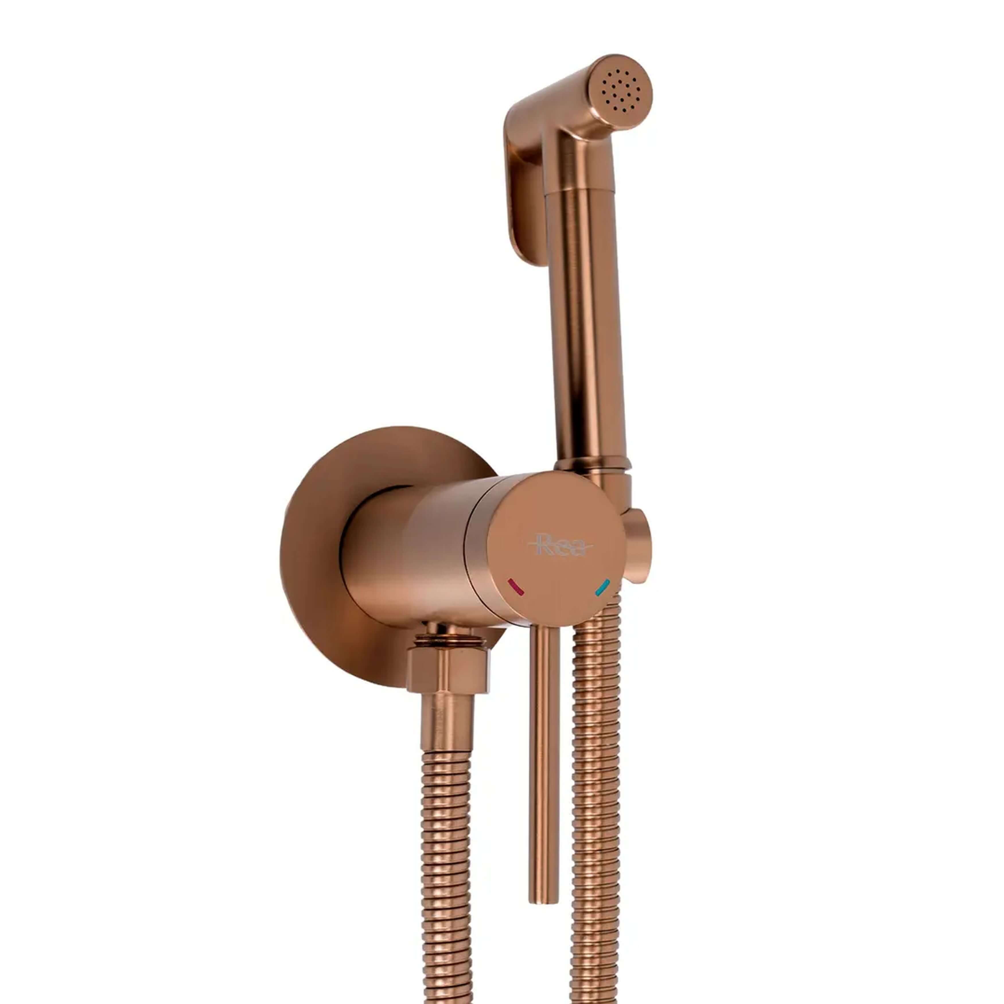 Rea Clif grifo de bidé con rociador a pared cobre REA-B5845
