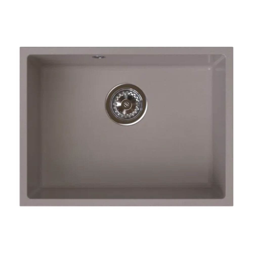 Ferro Stampo fregadero de granito 54x40 cm marrón DRGS1-U/40/54TU