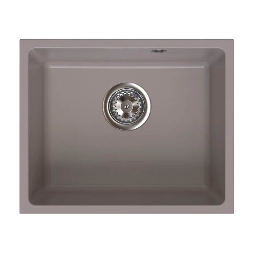 Ferro Stampo fregadero de granito 46x38 cm marrón DRGS1-U/38/46TU