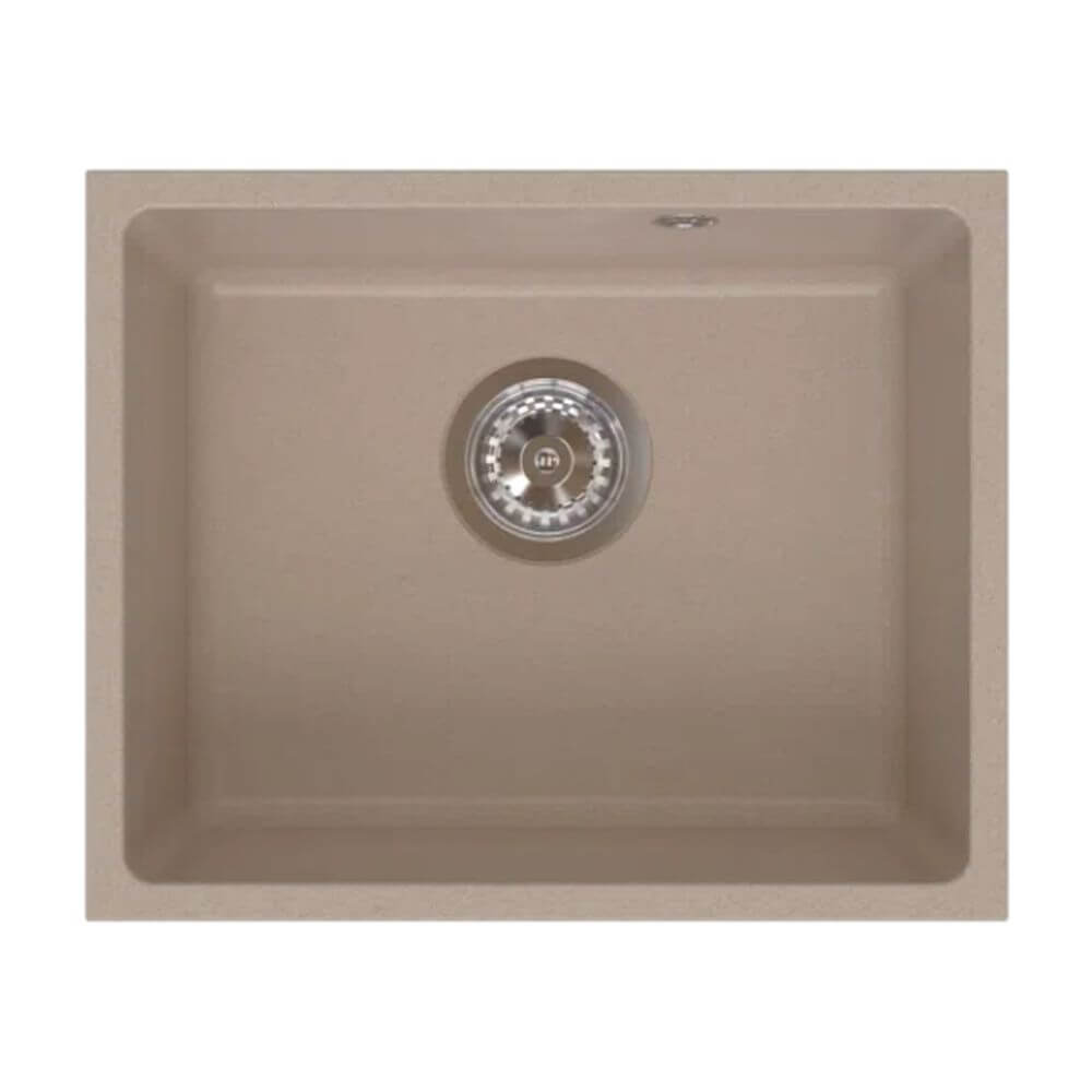 Ferro Stampo fregadero de granito 46x38 cm beige DRGS1-U/38/46SA
