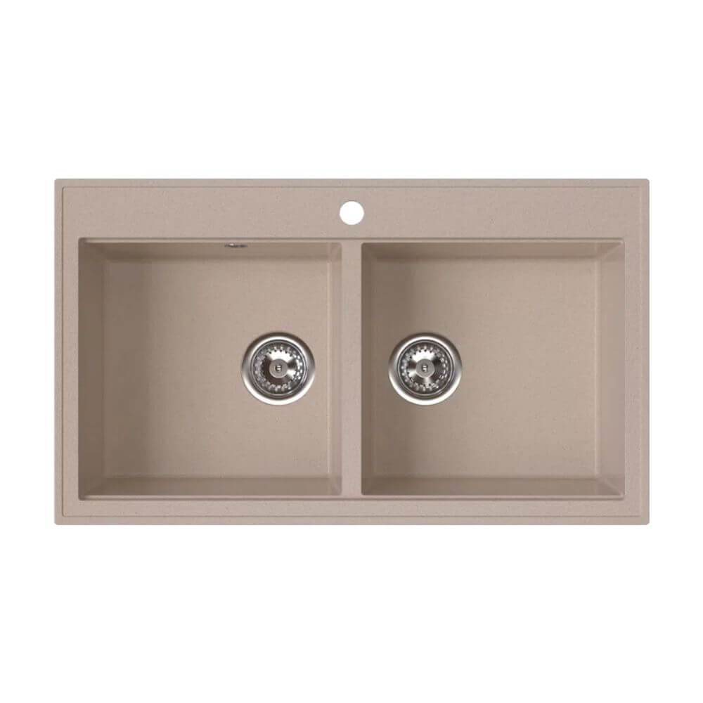 Ferro Stampo fregadero de granito 860x50 cm beige DRGS2/50/86SA