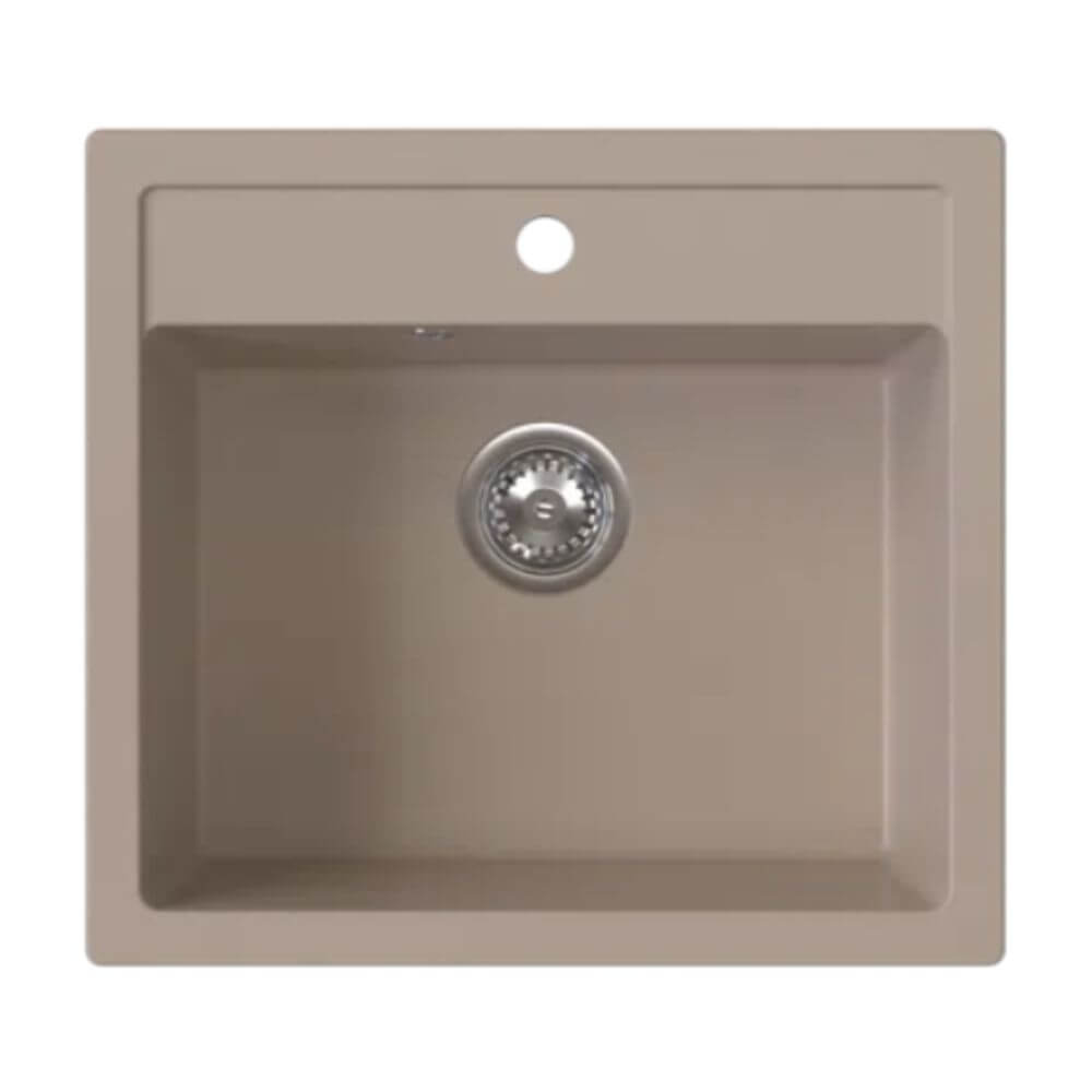 Ferro Stampo fregadero de granito 56x51 cm beige DRGS1/51/56SA