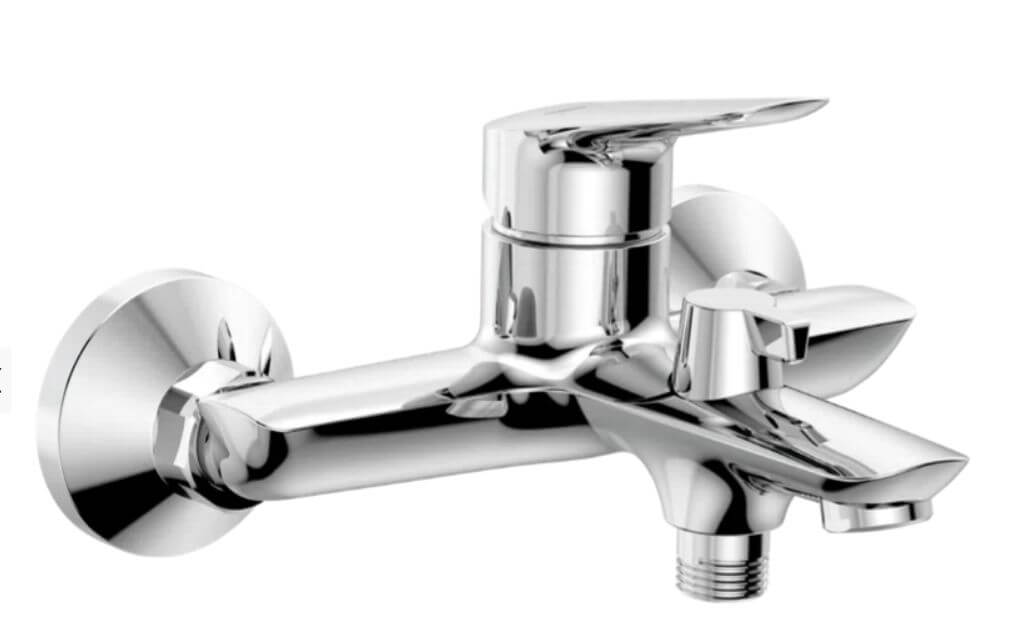 Ferro Themis grifo de bañera y ducha a pared cromo BTH1