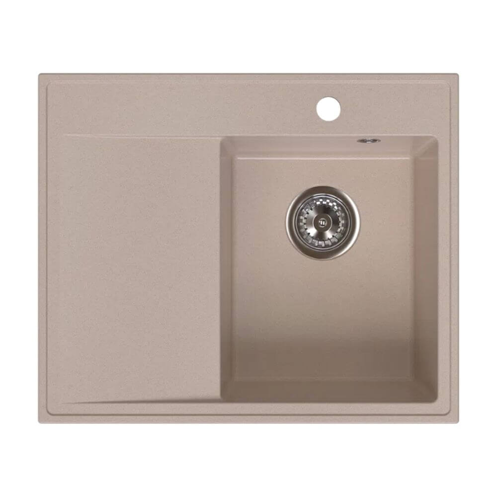 Ferro Stampo fregadero de granito 60x50 cm beige DRGS-R/50/60SA