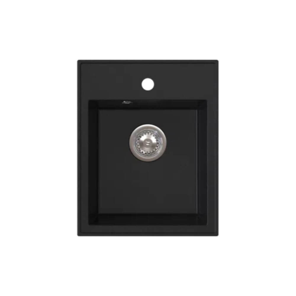Ferro Stampo fregadero de granito 50x40 cm gris/grafito/ónix DRGS1/50/40BA