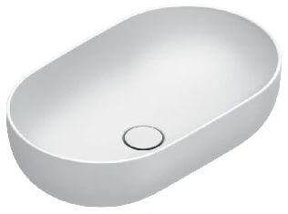 Catalano Sfera lavabo 60x37 cm oval sobre encimera blanco brillante 0522610021
