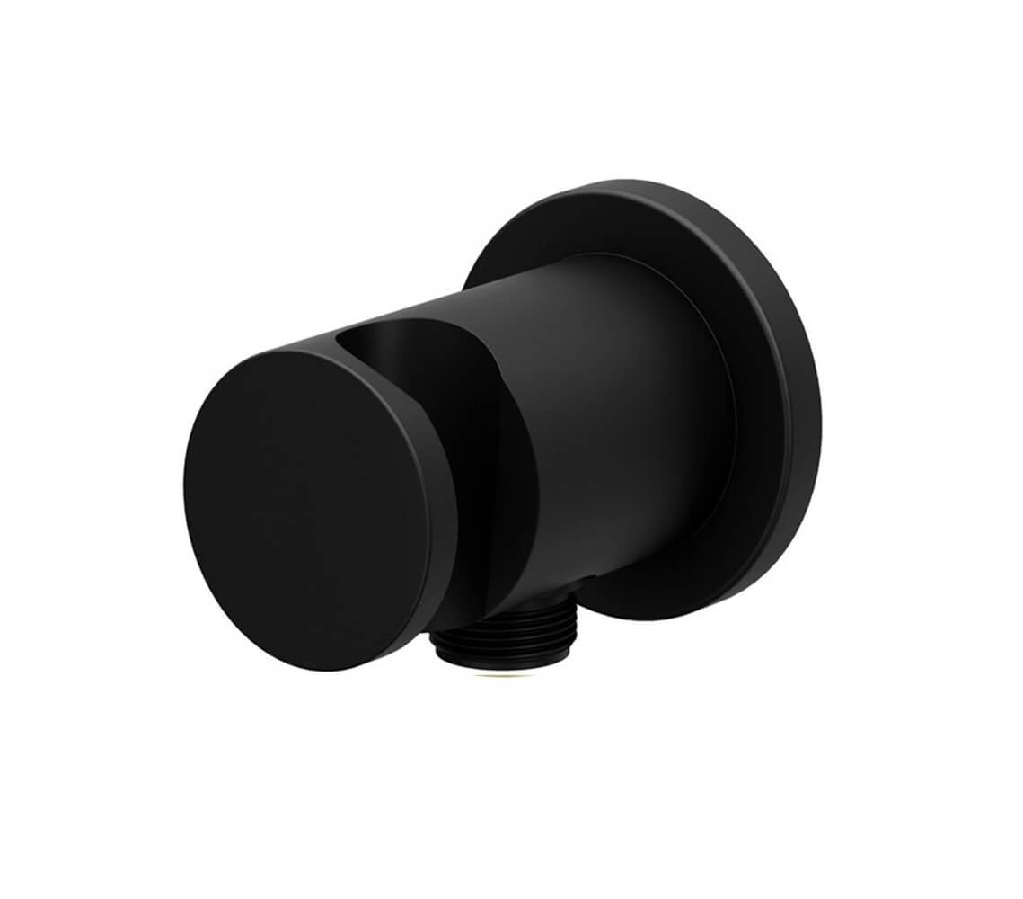 Ravak conector angular con soporte negro X07P672