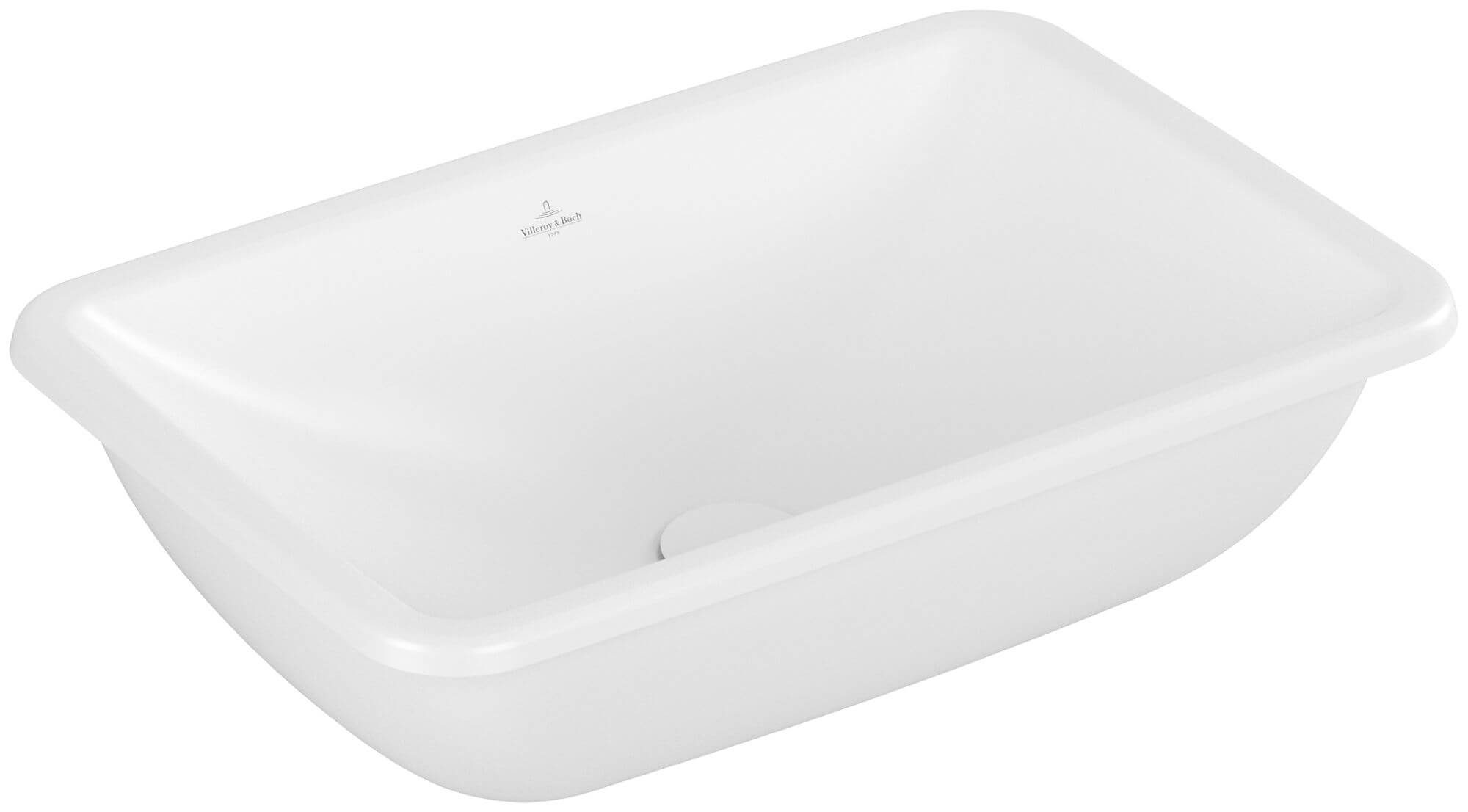Villeroy & Boch Loop & Friends lavabo 54x34 cm rectangular bajo encimera blanco brillante 4A5700RW