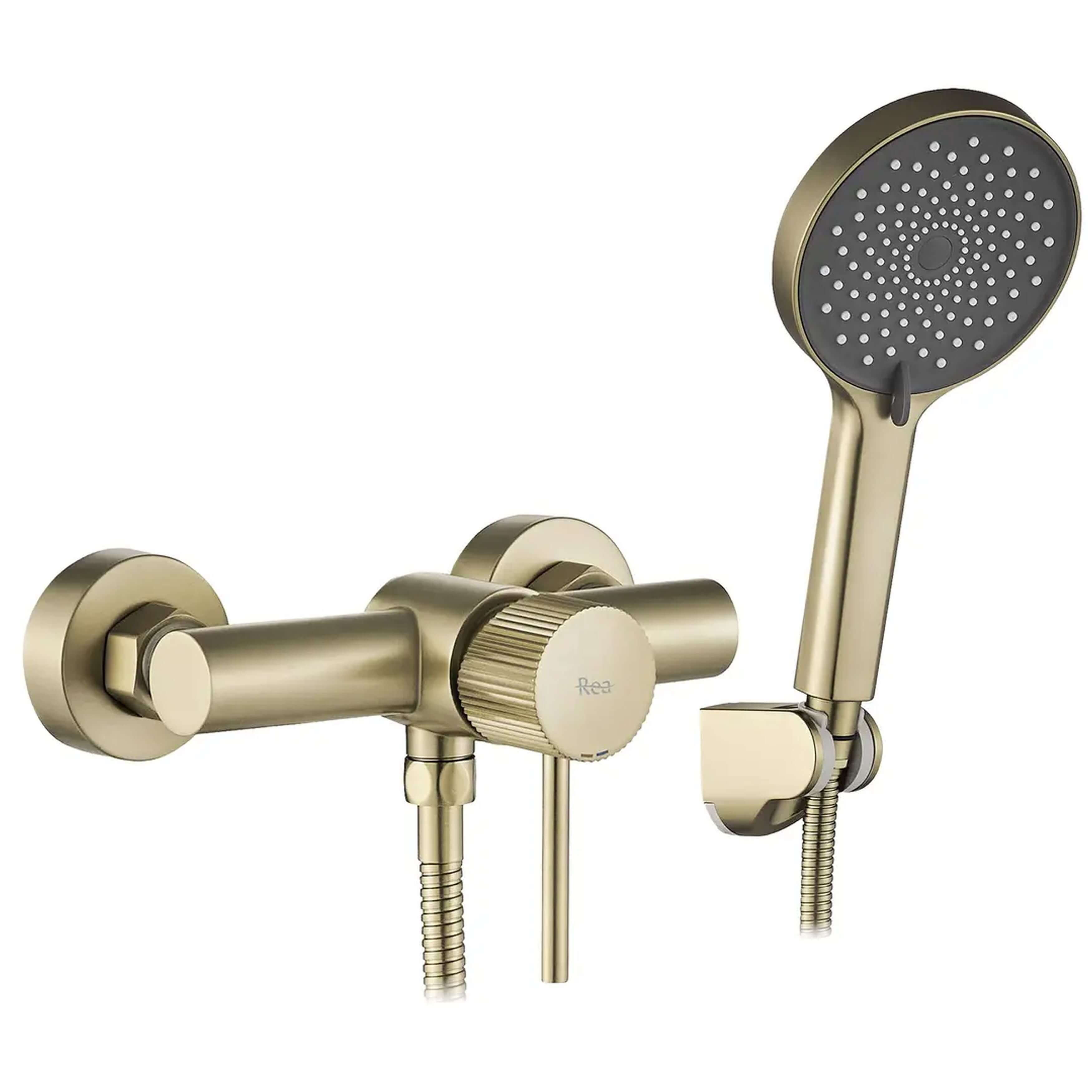 Rea Lungo Stripe grifo para ducha a pared oro REA-B9490