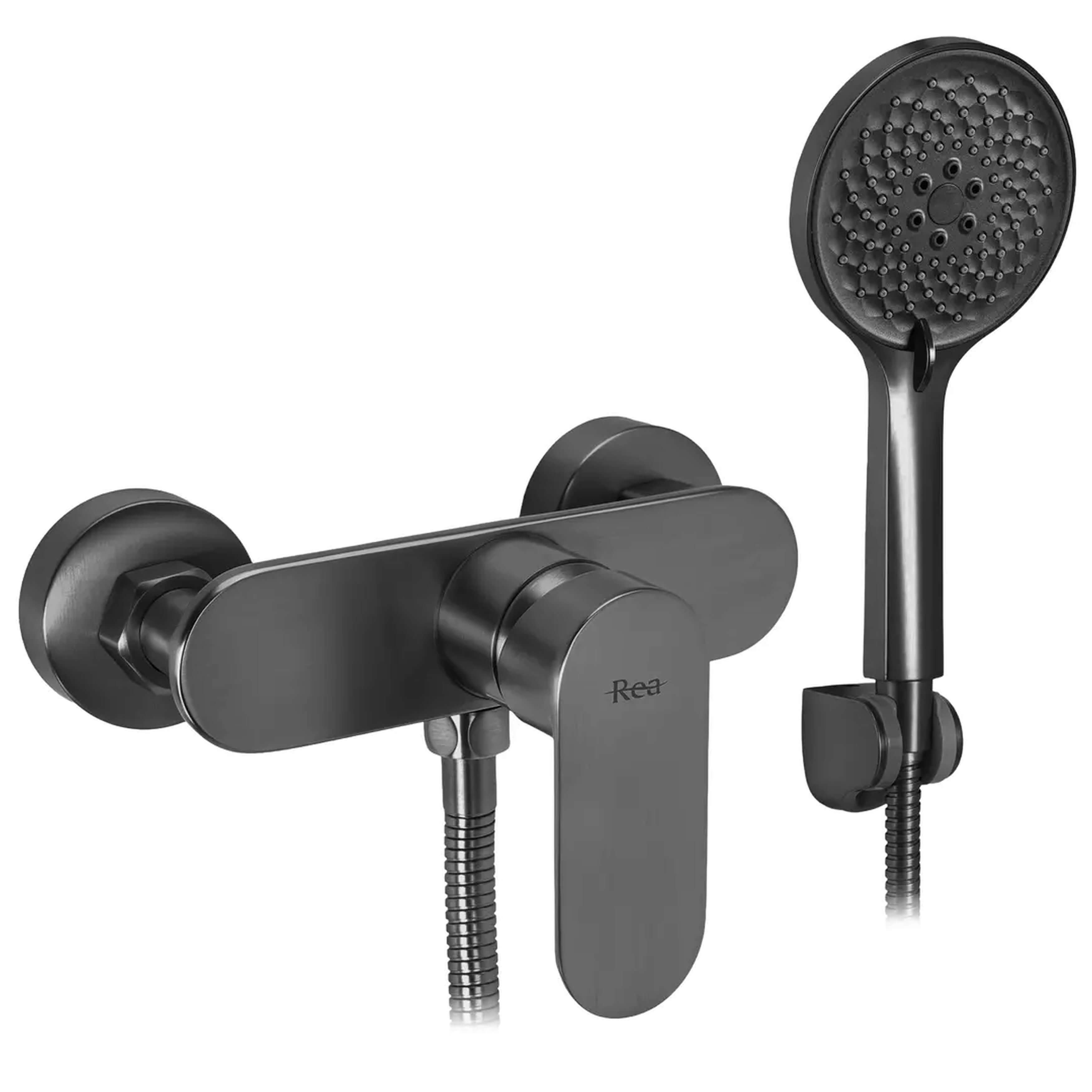 Rea Drop grifo para ducha a pared grafito REA-B2232