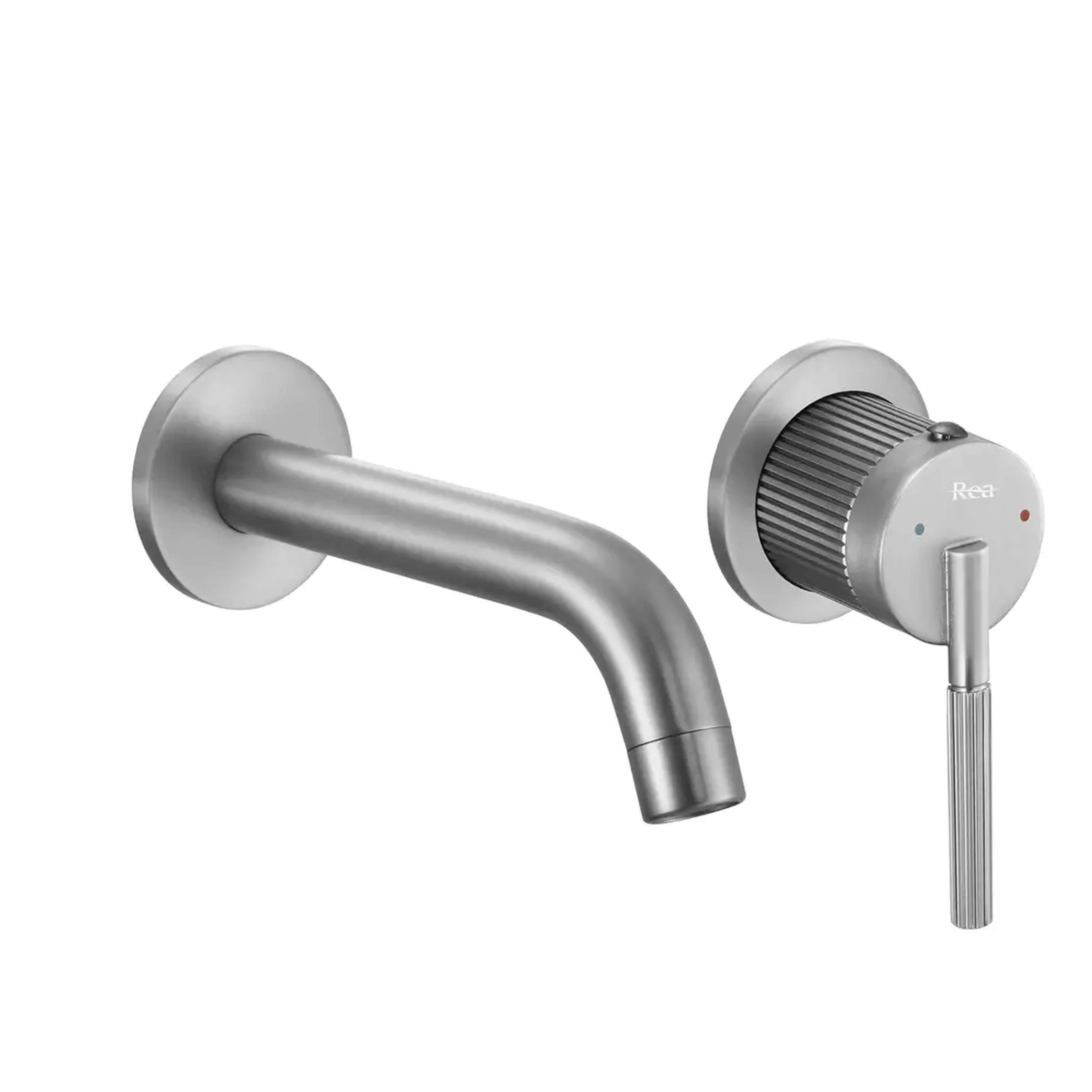 Rea Argon grifo para lavabo empotrado níquel REA-B3912