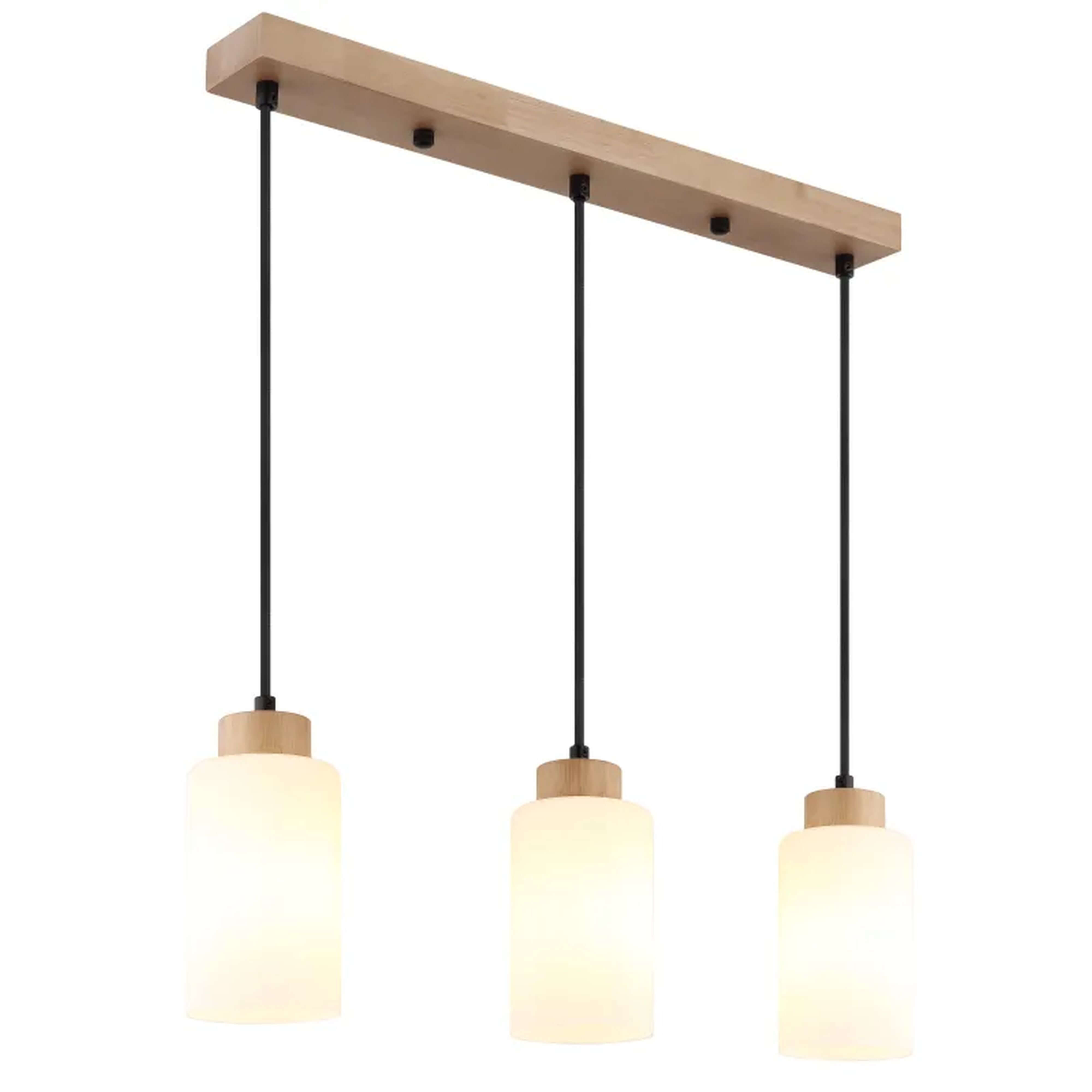 Globo Lighting Rowena lámpara colgante 3x60 W blanco-marrón 15977-3H