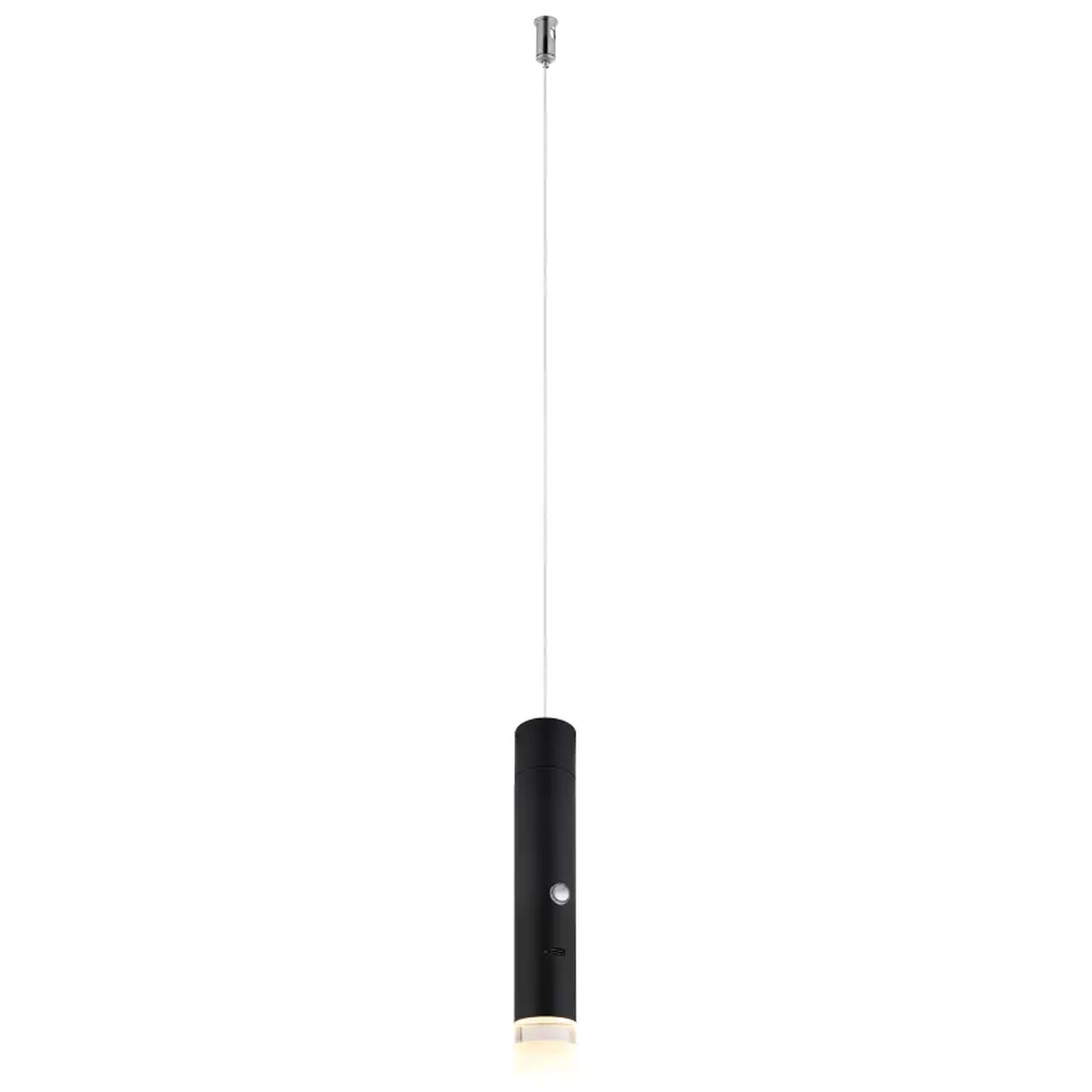 Globo Lighting Pelo lámpara colgante 1x2 W negro-transparente 16060
