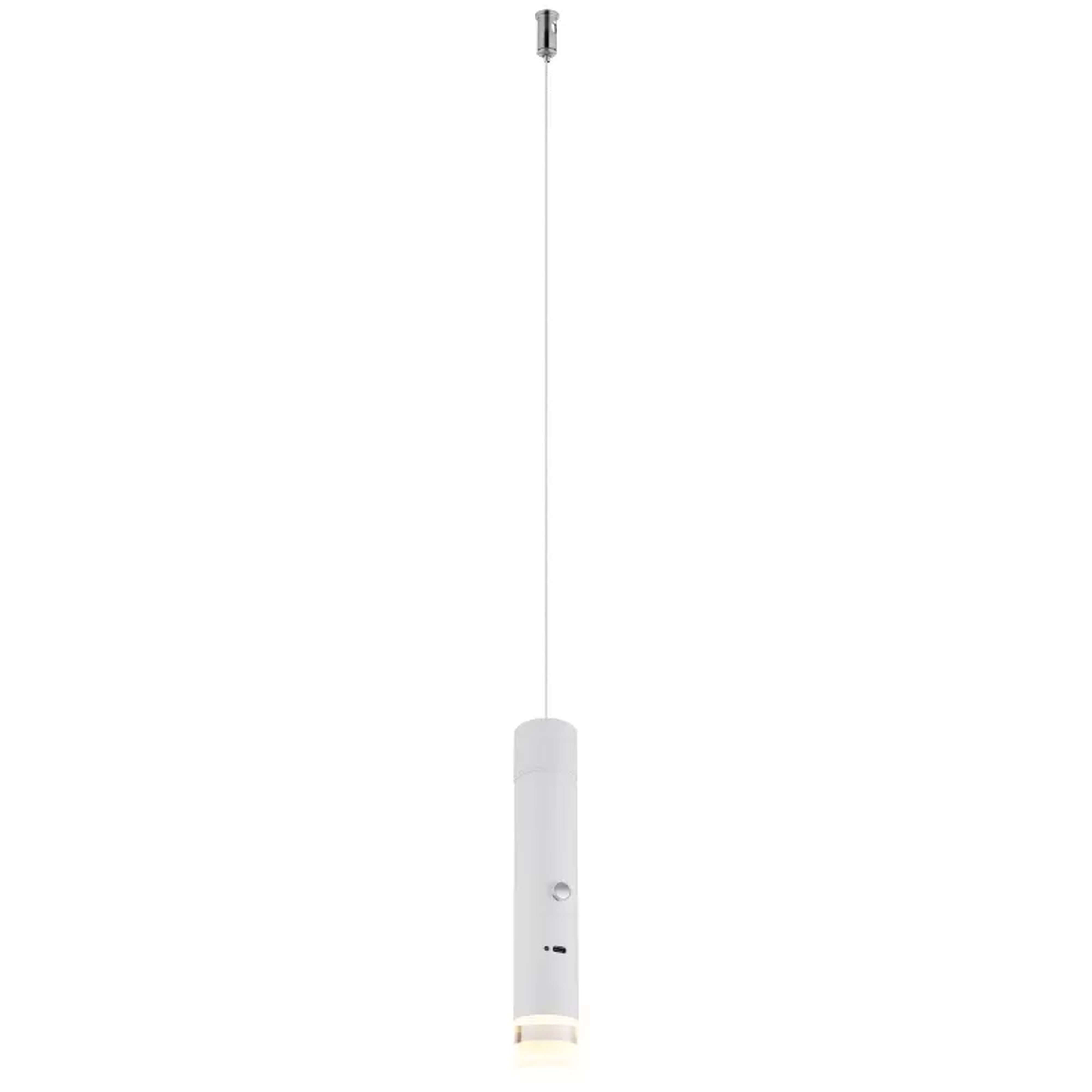 Globo Lighting Pelo lámpara colgante 1x2 W blanco-transparente 16060W