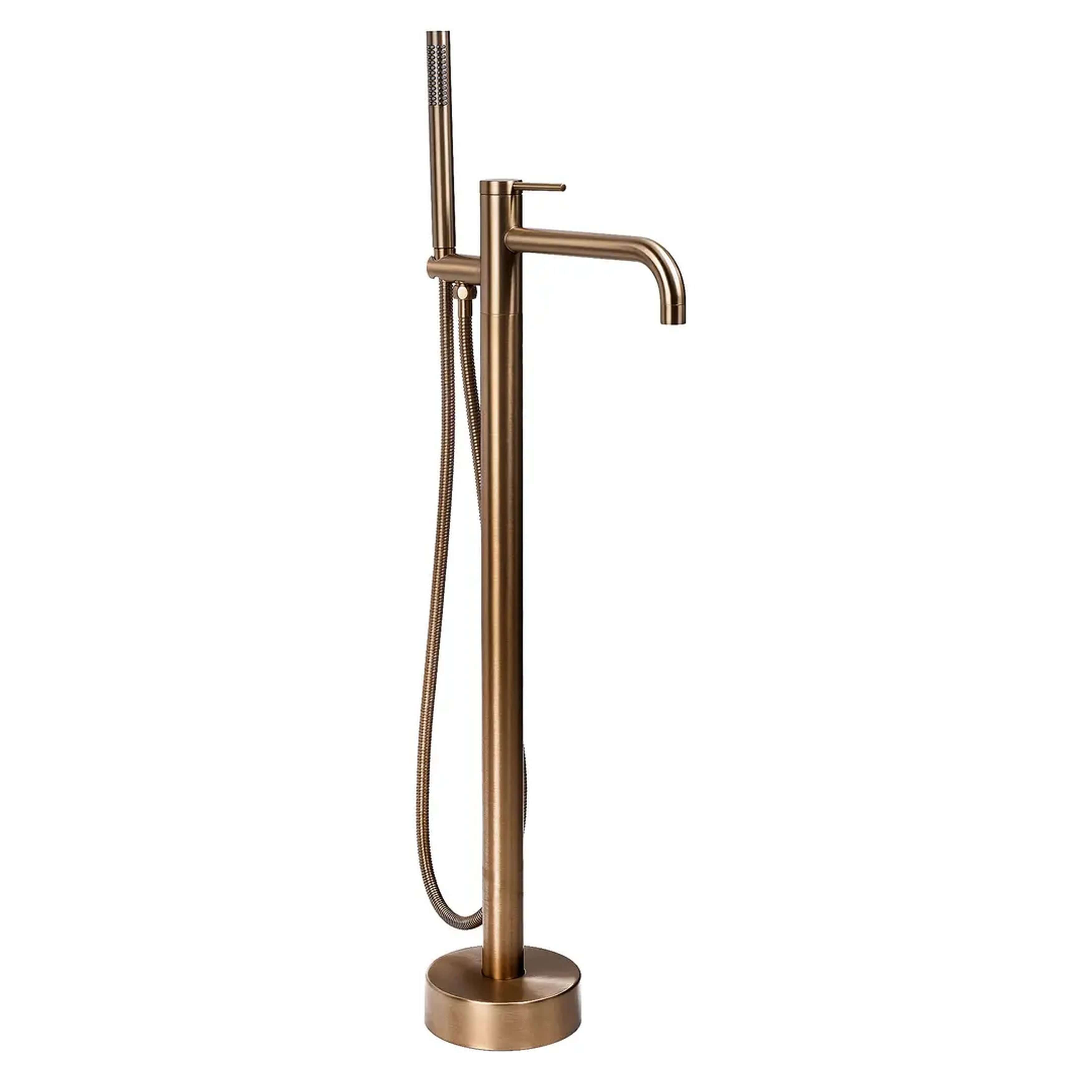 Rea Clif grifo de bañera y ducha en suelo cobre REA-B7504