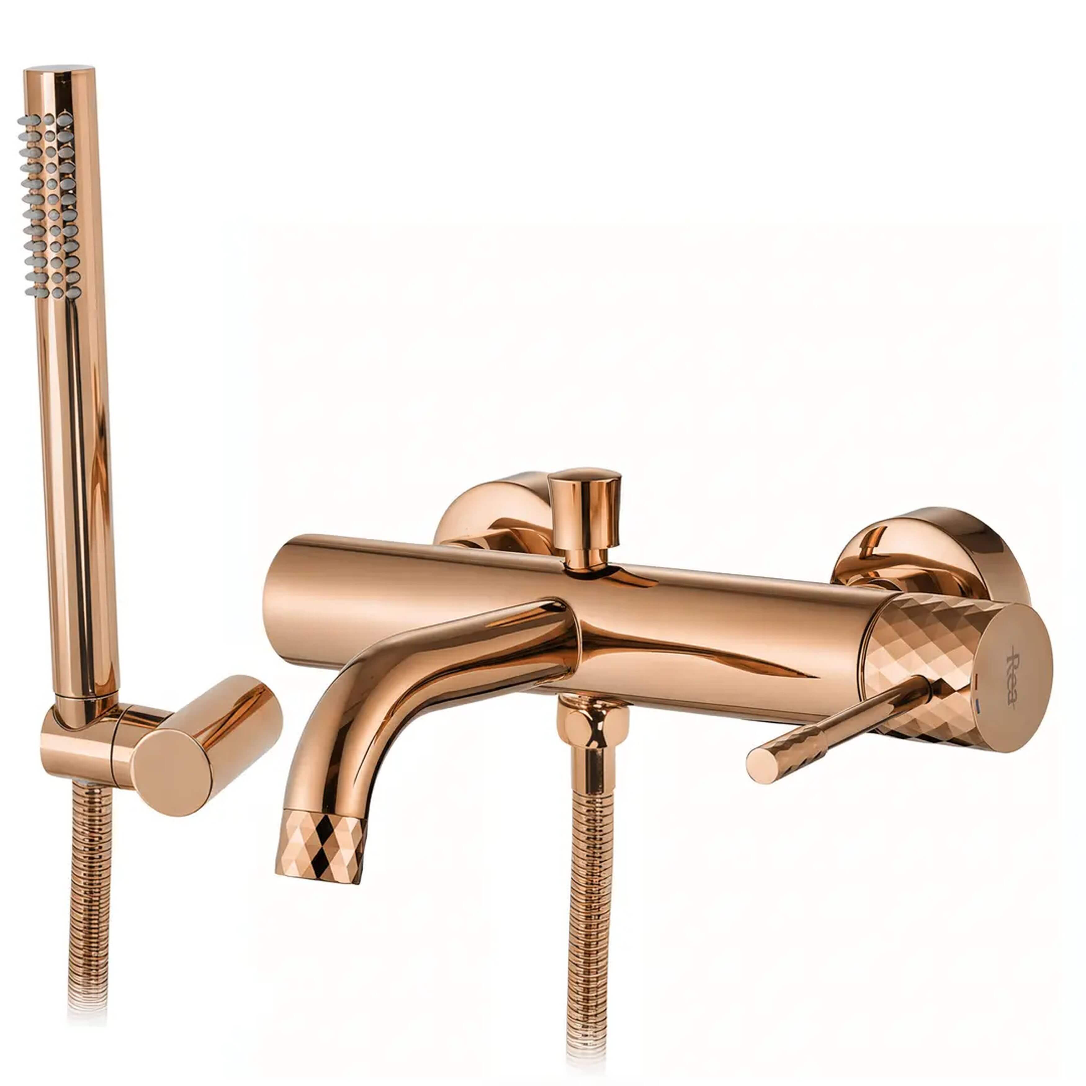 Rea Lungo grifo de bañera y ducha a pared cobre REA-B0980