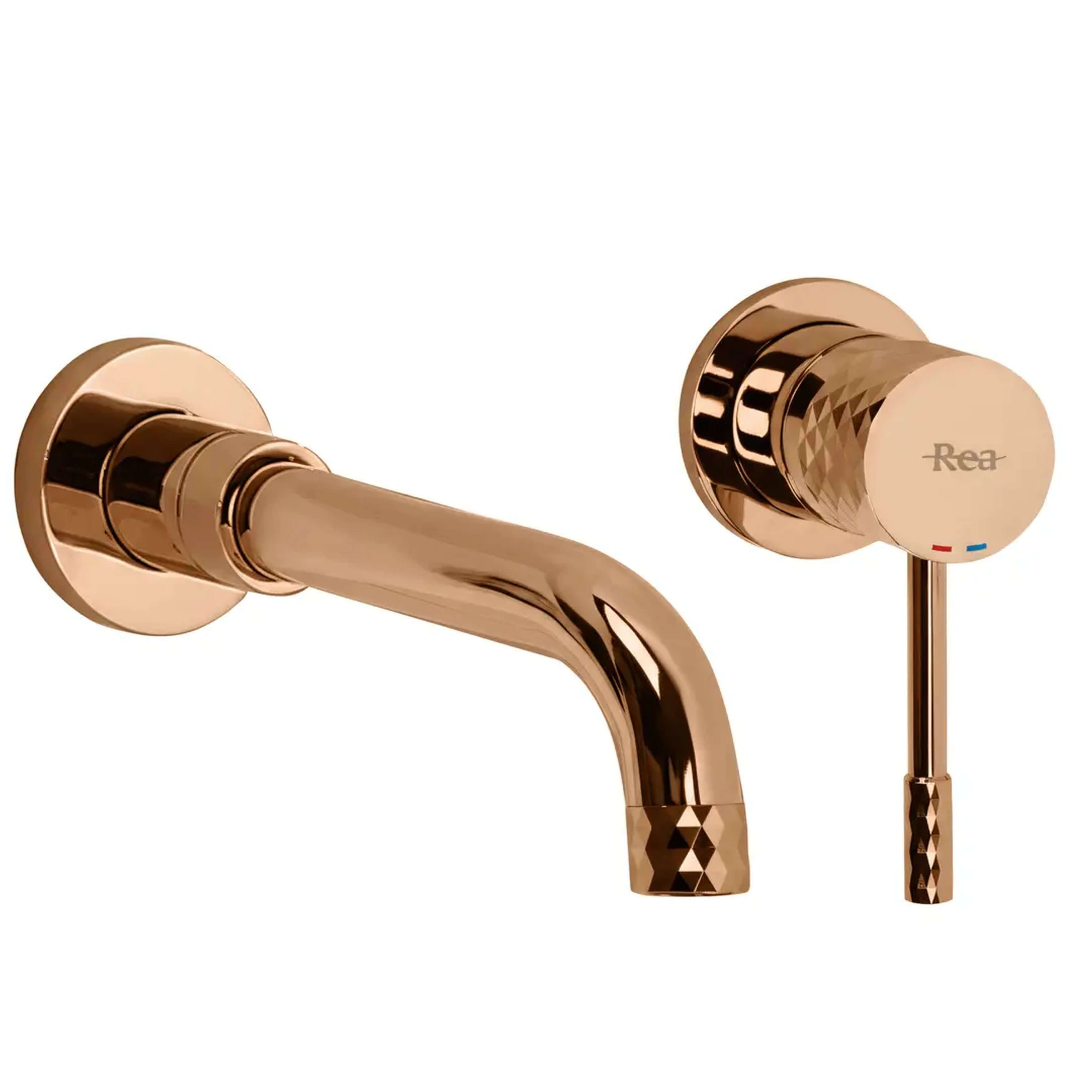 Rea Lungo grifo para lavabo a pared cobre REA-B0540