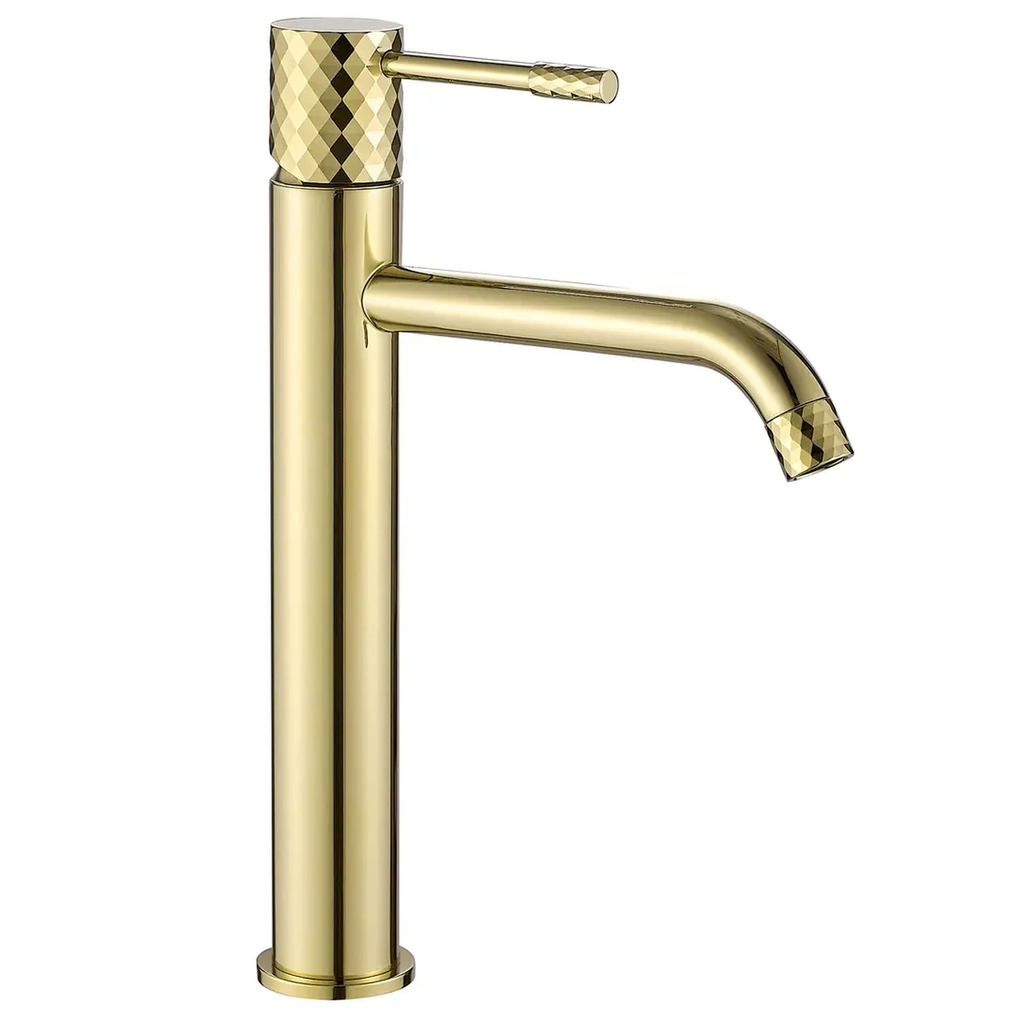 Rea Lungo grifo para lavabo de pie oro REA-B8995