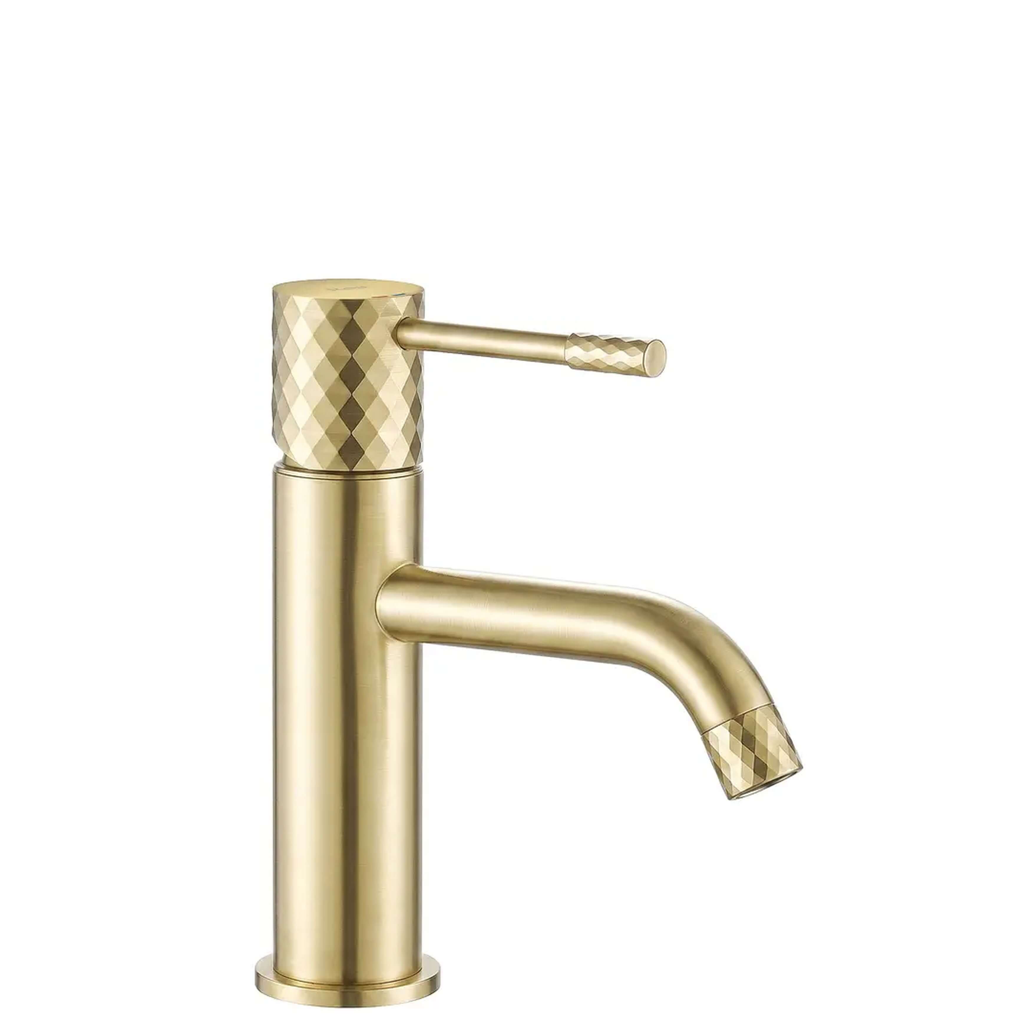 Rea Lungo grifo para lavabo de pie oro REA-B9843