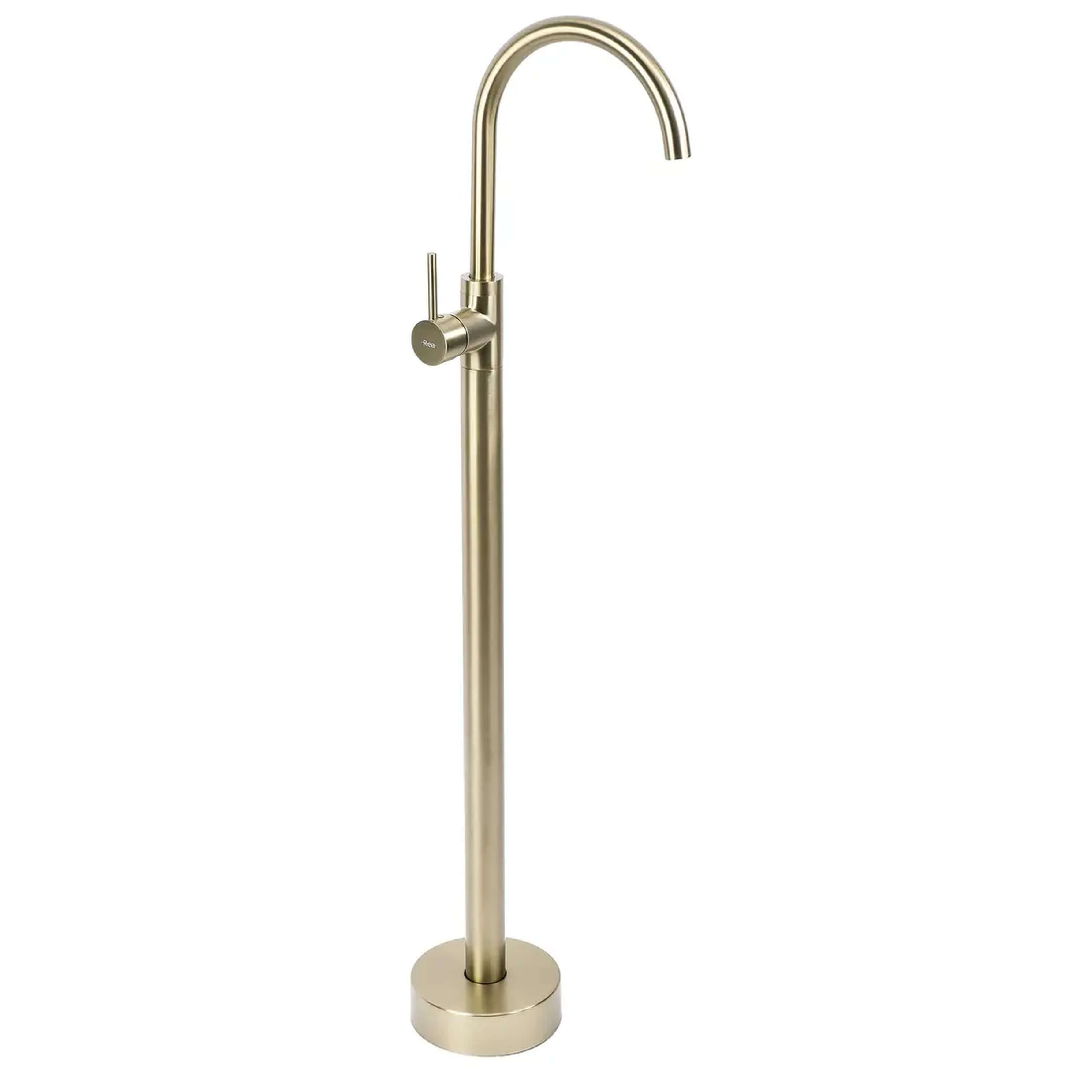 Rea Lungo grifo para lavabo en el suelo oro REA-B4304