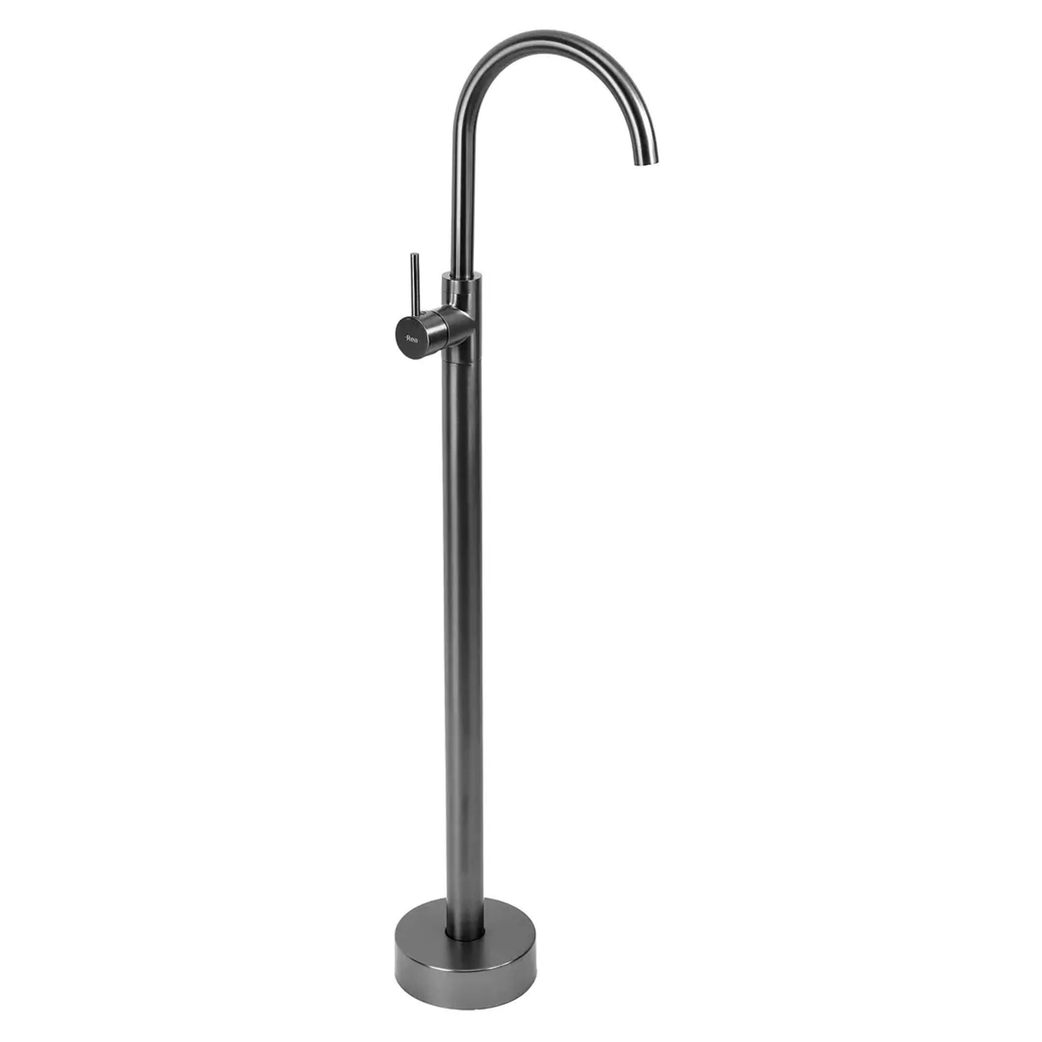 Rea Lungo grifo para lavabo en el suelo grafito REA-B4308