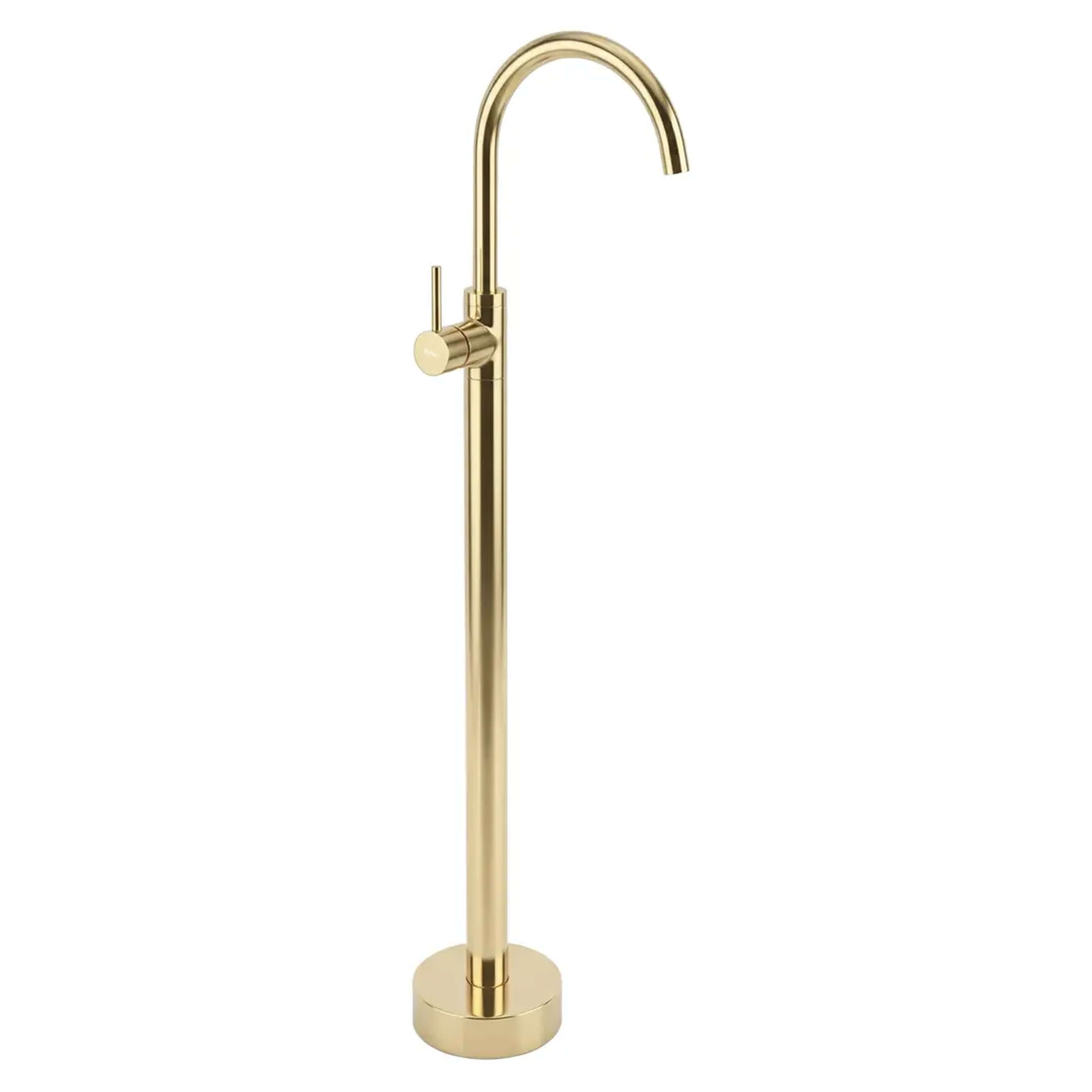 Rea Lungo grifo para lavabo en el suelo oro REA-B4307