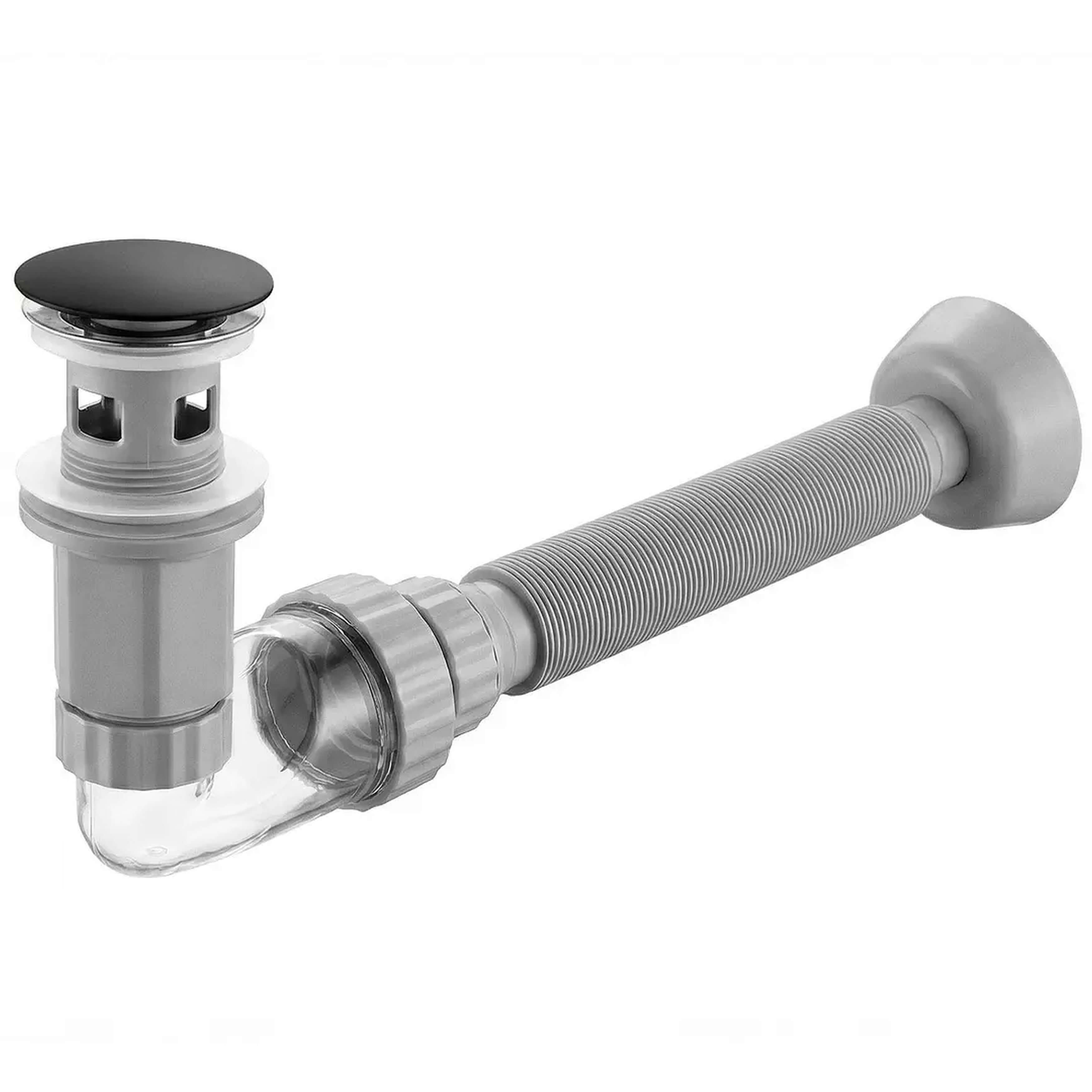 Rea Flow sifón de lavabo negro REA-A9492