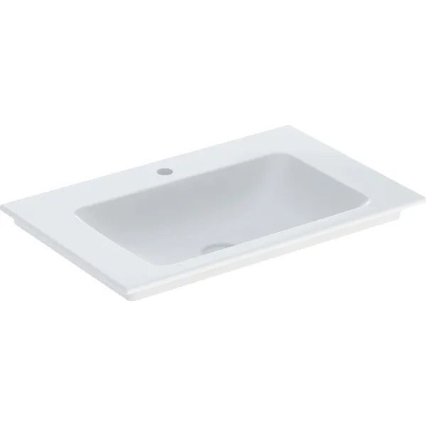 Geberit One lavabo 74x48 cm rectangular para mueble blanco brillante 505.010.01.2