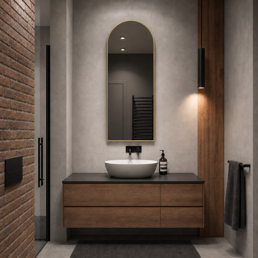 Baltica Design Aluma espejo 50x120 cm oro 5904107933689