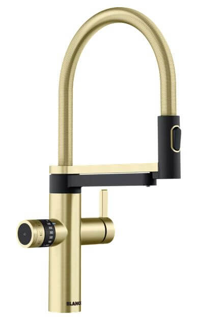 Blanco Evol-S Pro grifo para filtro de agua de pie oro/oro arcaico 527423