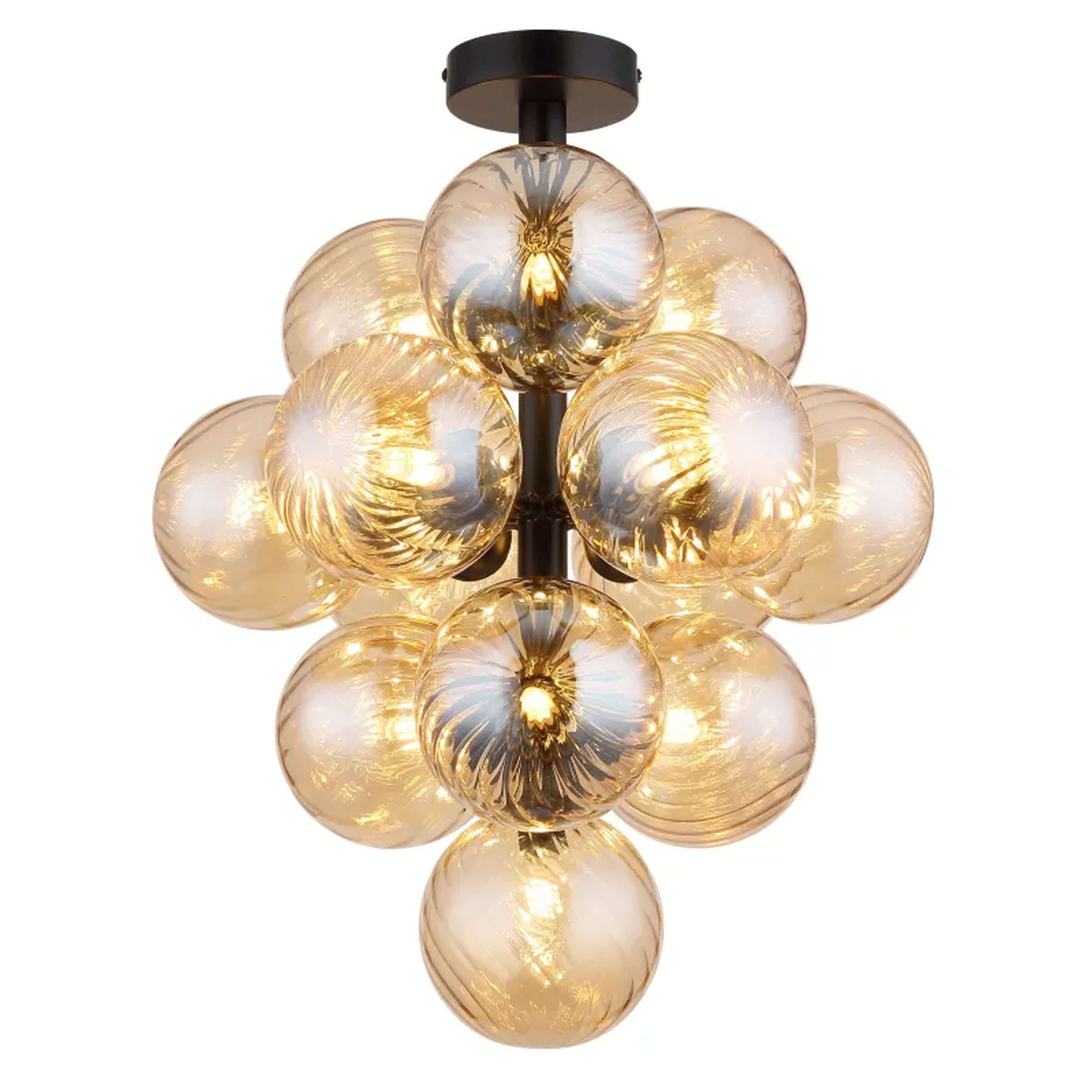 Globo Lighting Conor lámpara de techo x4 W negro-ámbar 56146D
