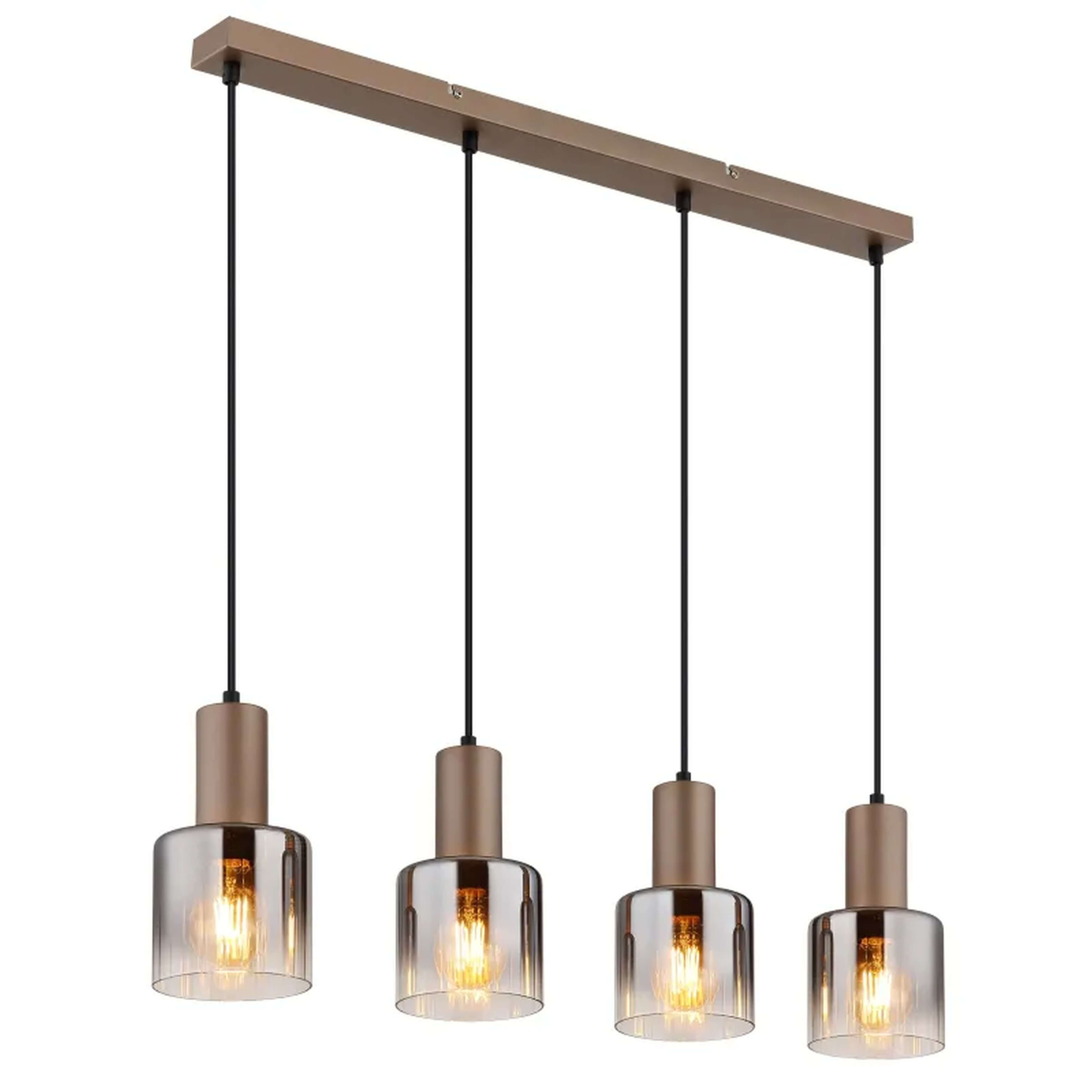 Globo Lighting Walton lámpara colgante 4x40 W humado-marrón 54318-4H