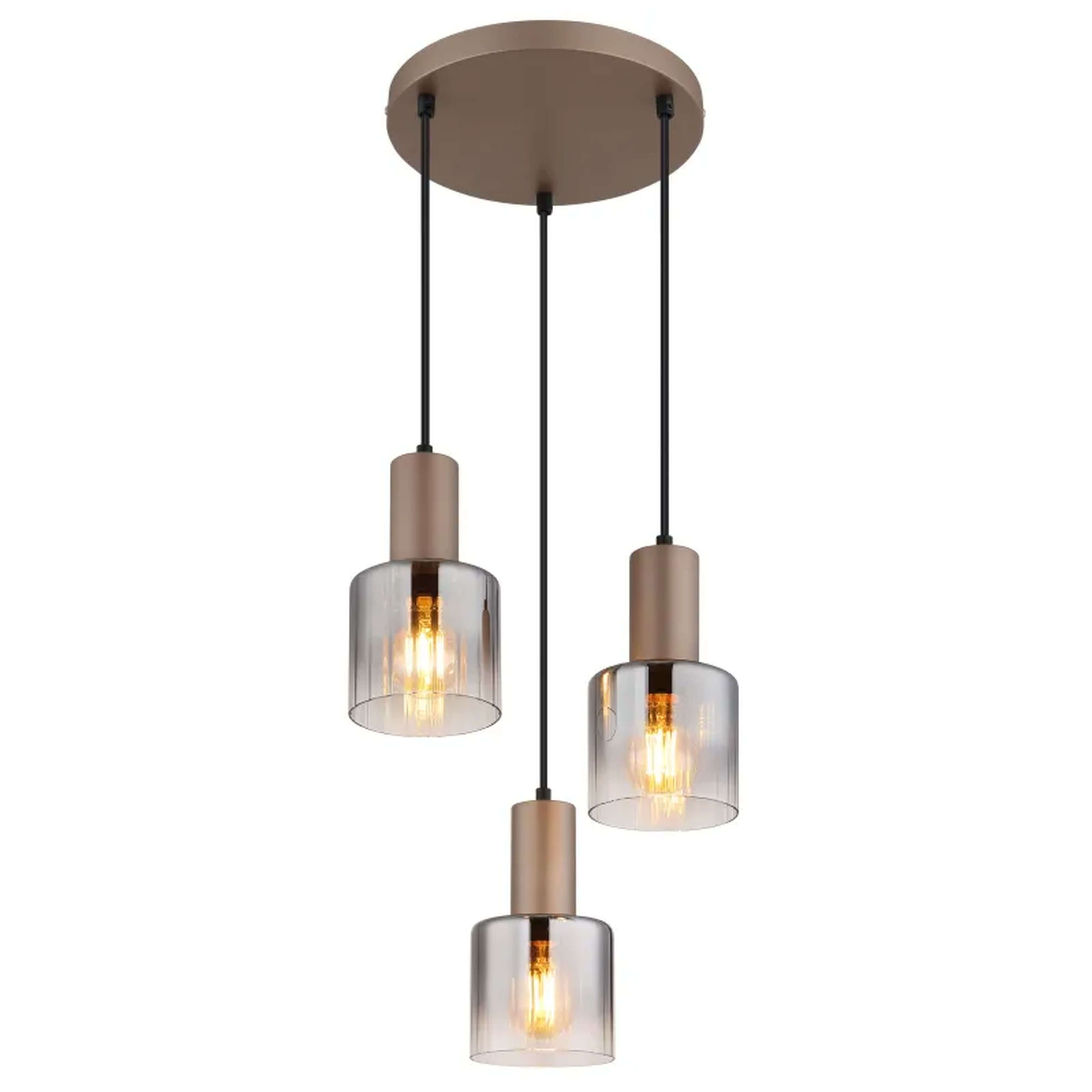 Globo Lighting Walton lámpara colgante 3x40 W humado 54318-3HR