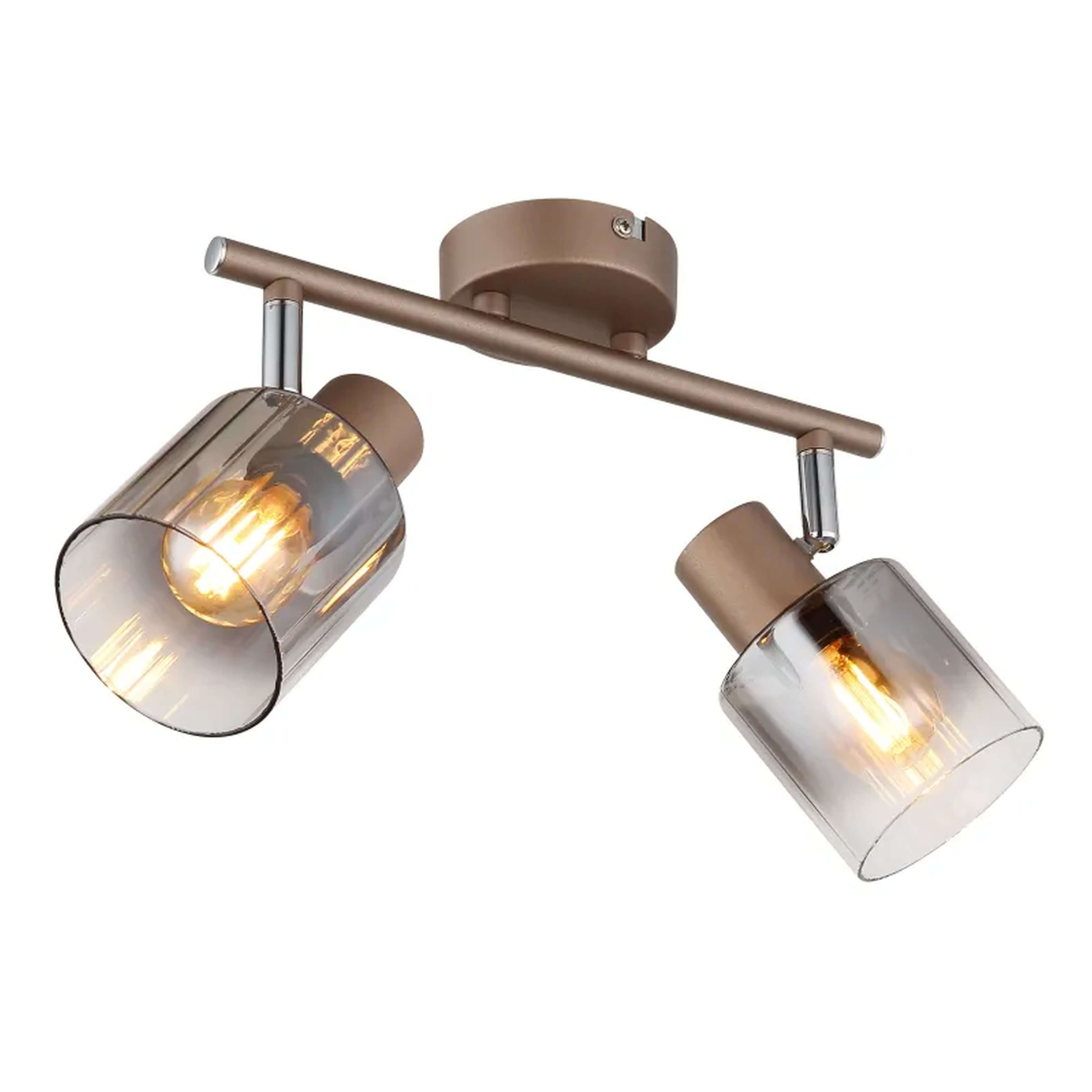 Globo Lighting Walton lámpara de techo 2x40 W ahumado 54318-2