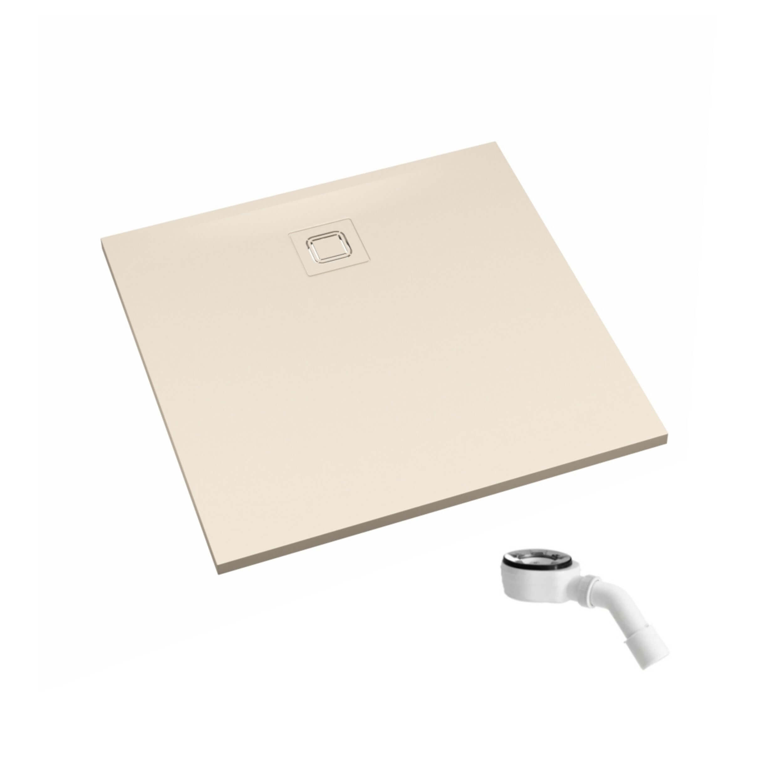 Schedpol Majestic Cashmere Mat plato de ducha cuadrado 90x90 cm beige 3.3501/PK/MG-M6/PK