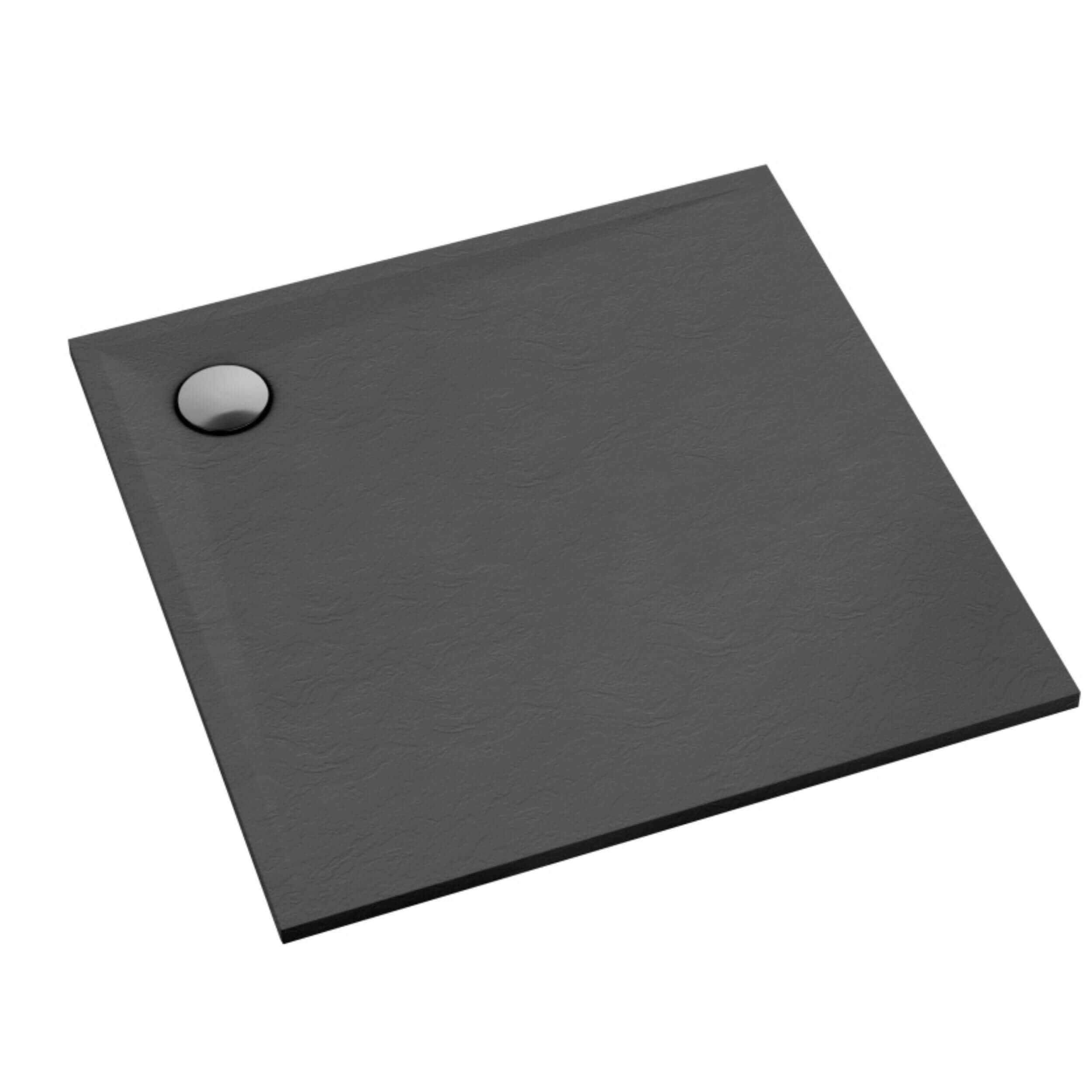 Schedpol Etrusco Anthracite Stone plato de ducha cuadrado 90x90 cm antracita 3.461/A/ST