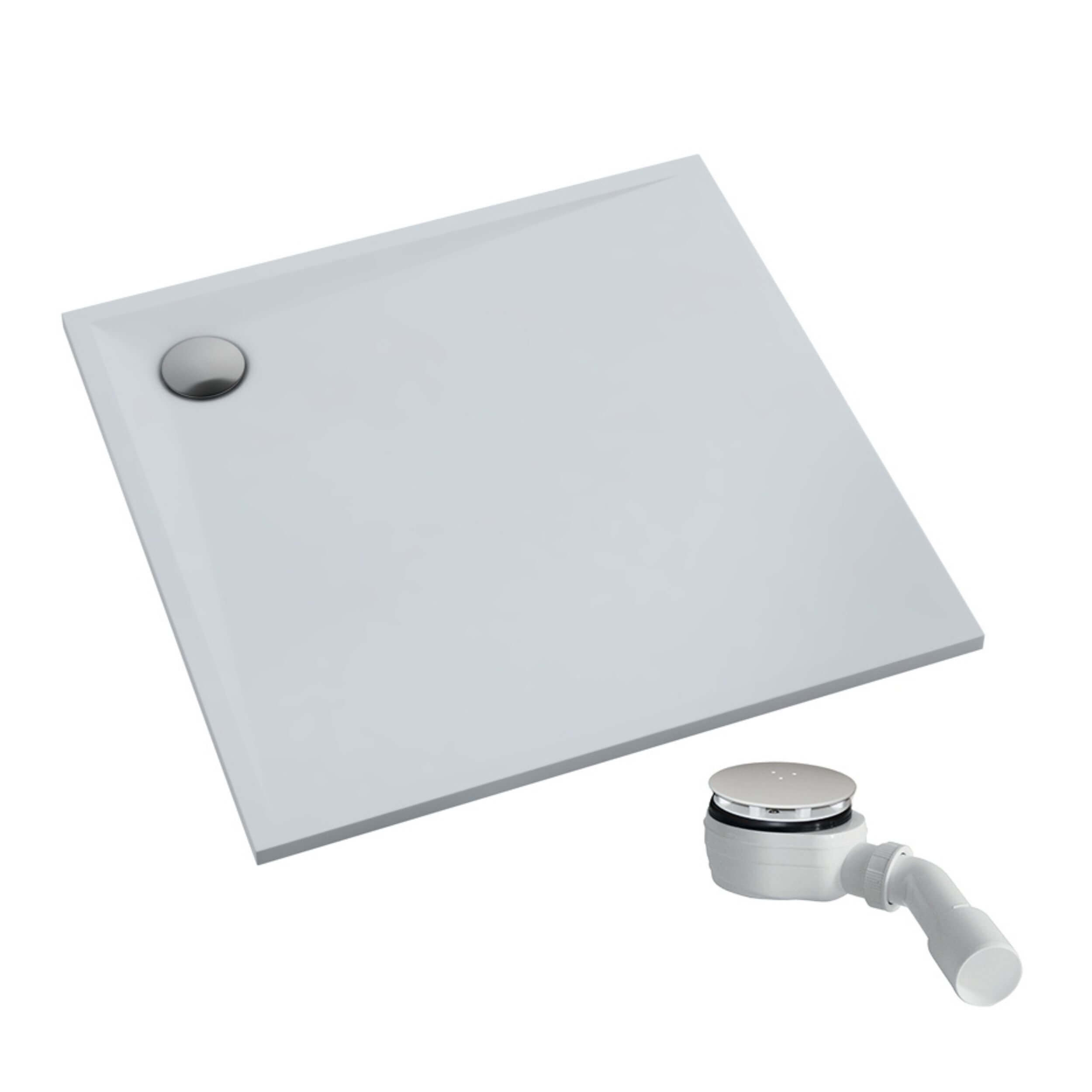 Schedpol Etrusco White Mat plato de ducha cuadrado 80x80 cm blanco 3.460/B/MG