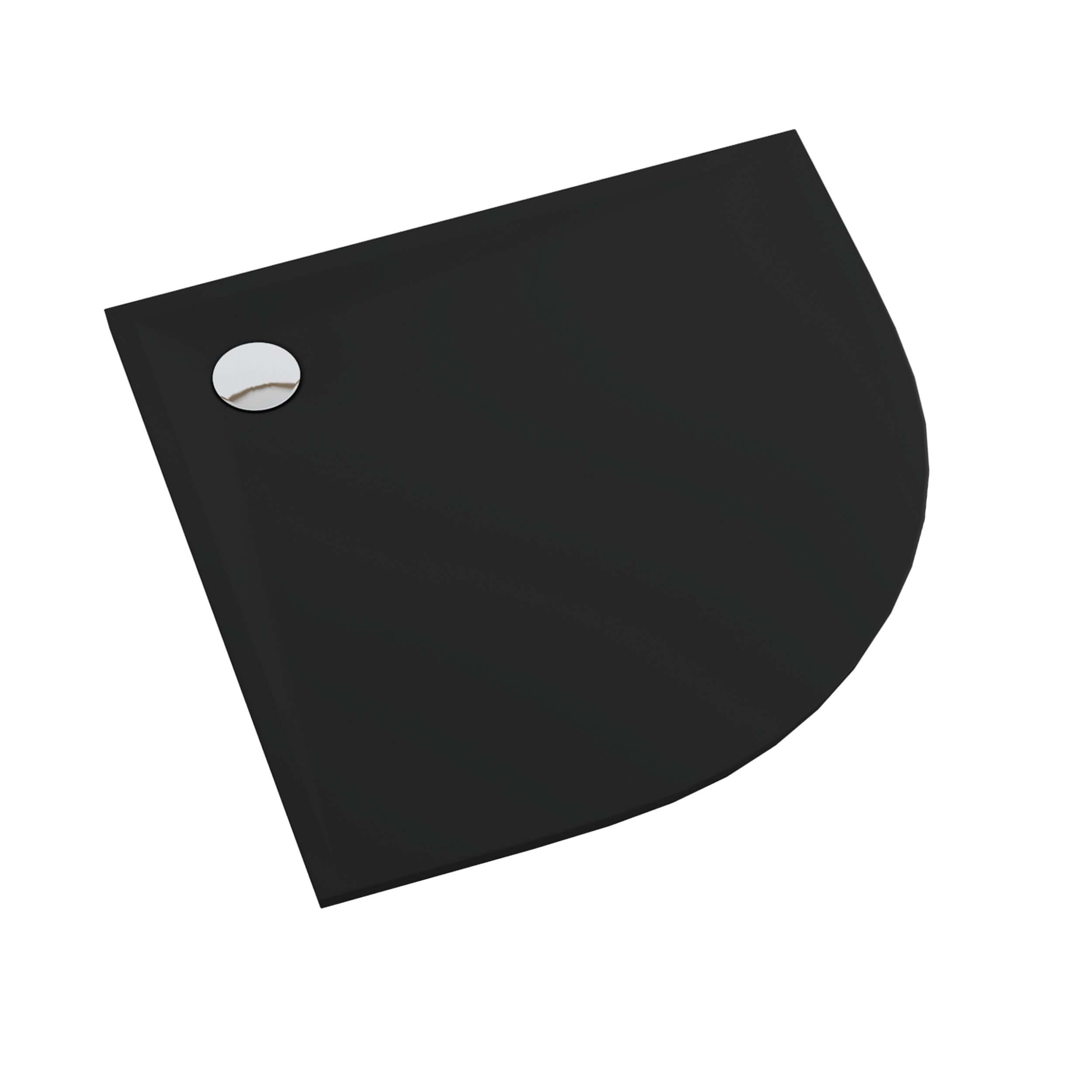 Schedpol Etrusco Black Mat plato de ducha semicircular 90x90 cm negro 3.464/C/MG