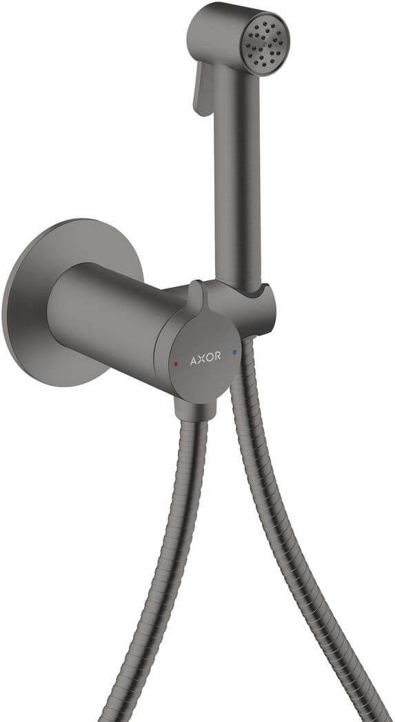 Axor Bidette conjunto de rociador para bidé empotrado cromo-negro 29242340